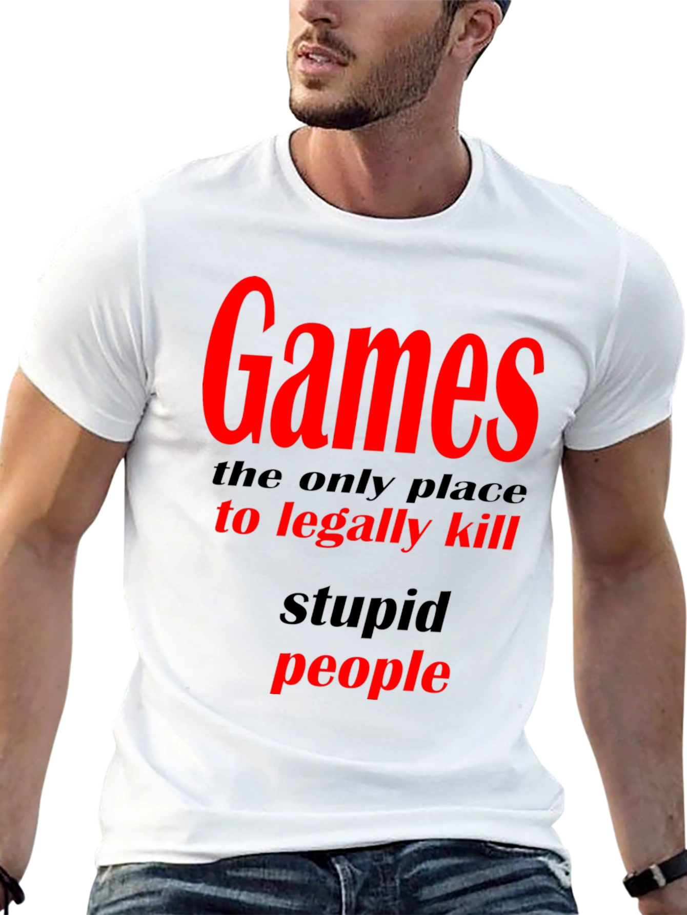 Black Games The Only Place To Legally Kill Graphic T-Shirt view 13