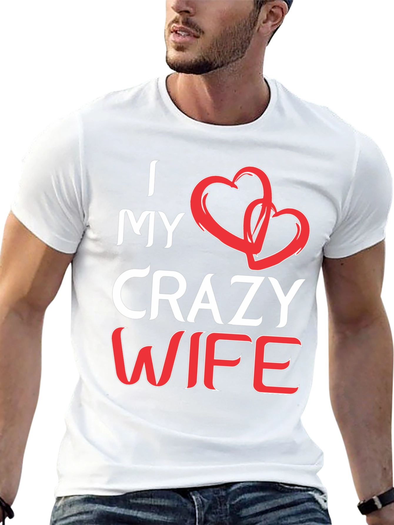 Black I Love My Crazy Wife Graphic Tee view 13