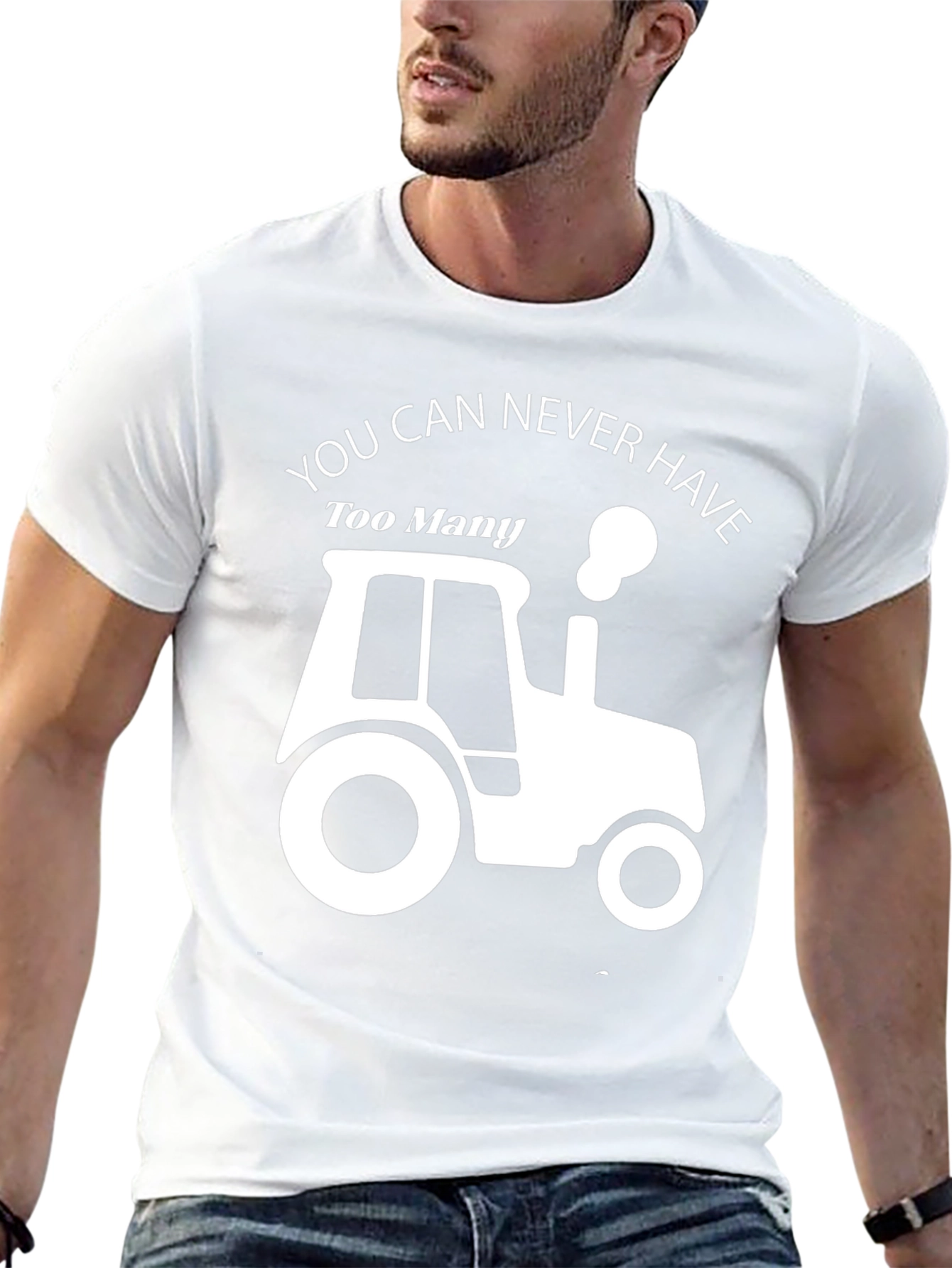 Too Many Tractors Black Graphic Tee - 13