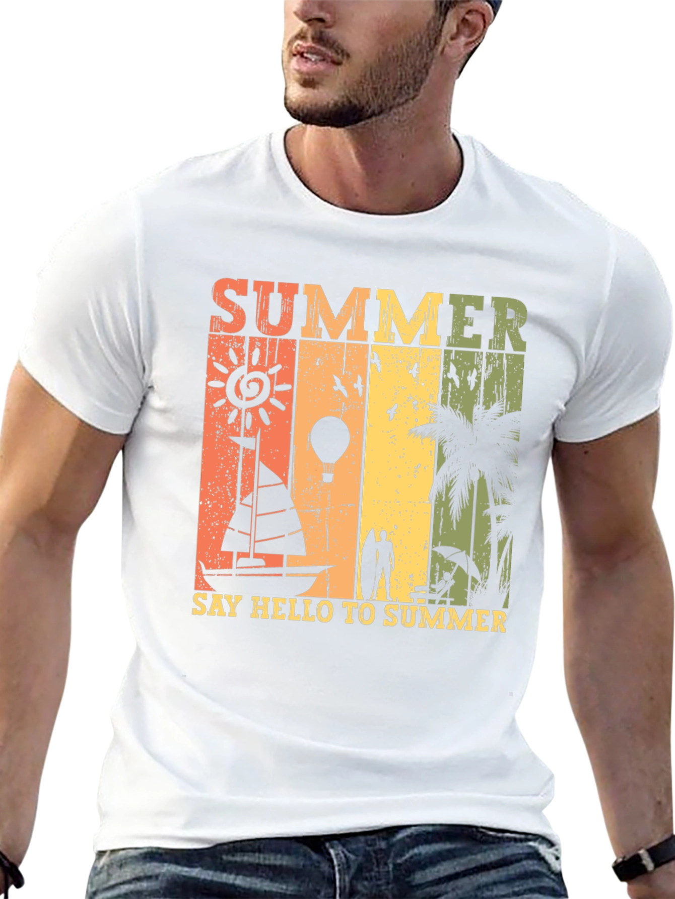Black Summer Vacation T-Shirt: Beach Vibes Tee view 13
