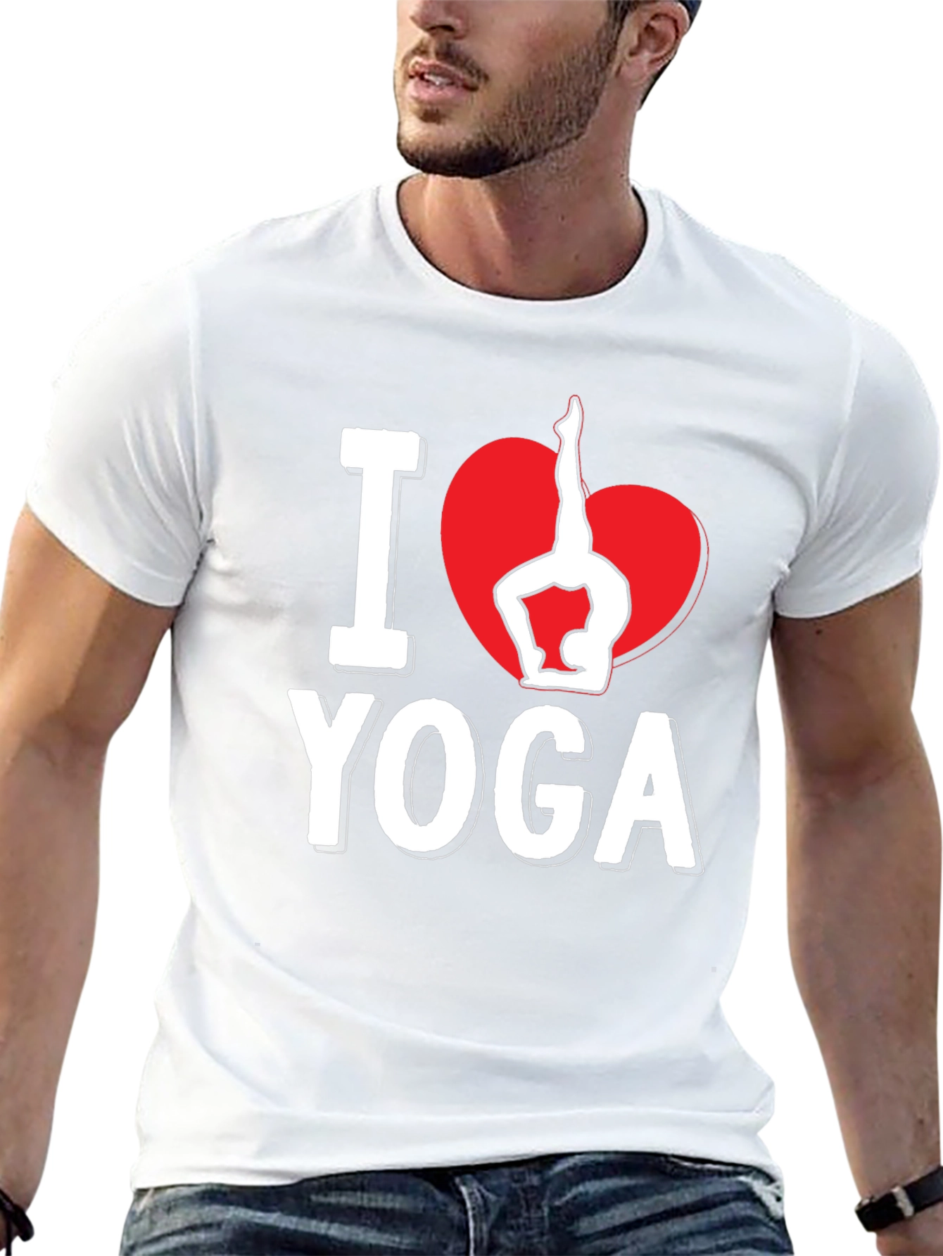 Black I Heart Yoga Black Graphic Tee view 13