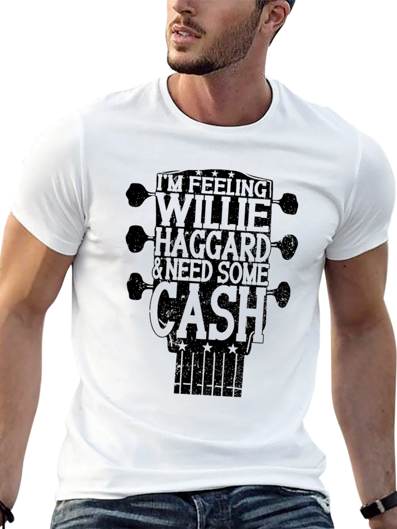 Black Willie Haggard & Need Some Cash T-Shirt view 13