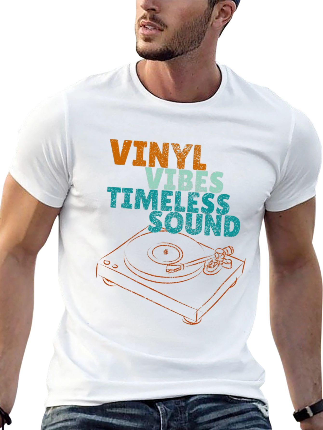 Black Vinyl Vibes Timeless Sound T-Shirt view 13