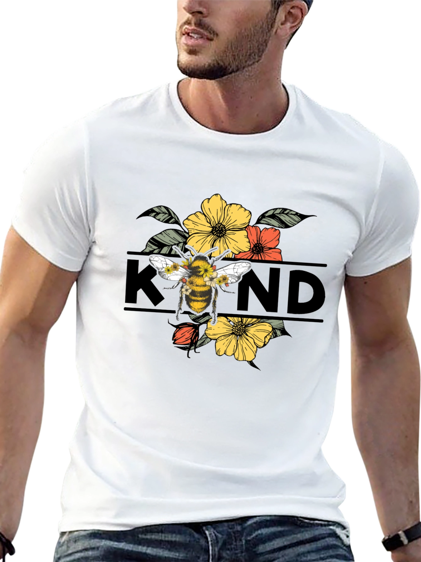 Black Bee Kind Graphic T-Shirt view 13