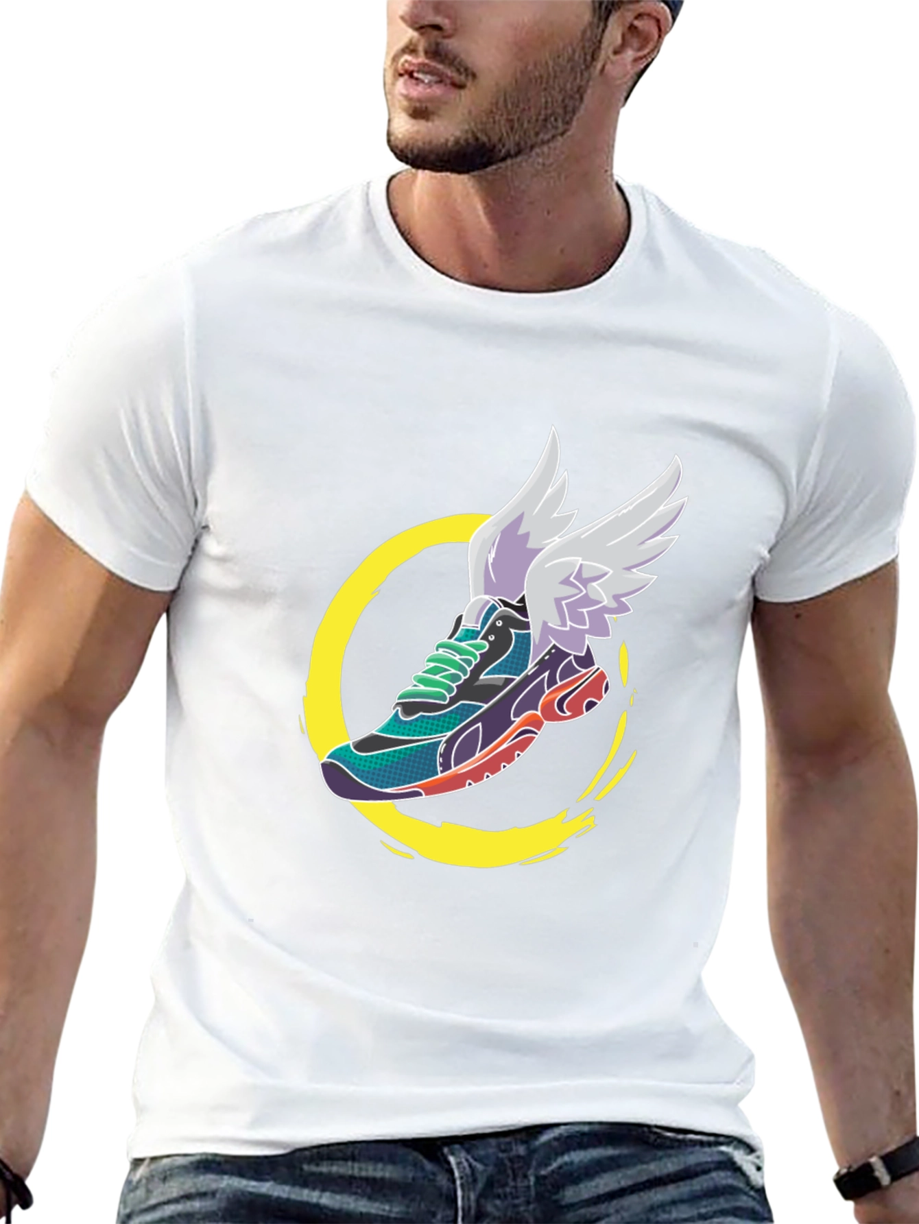 Winged Shoe Graphic T-Shirt - 13