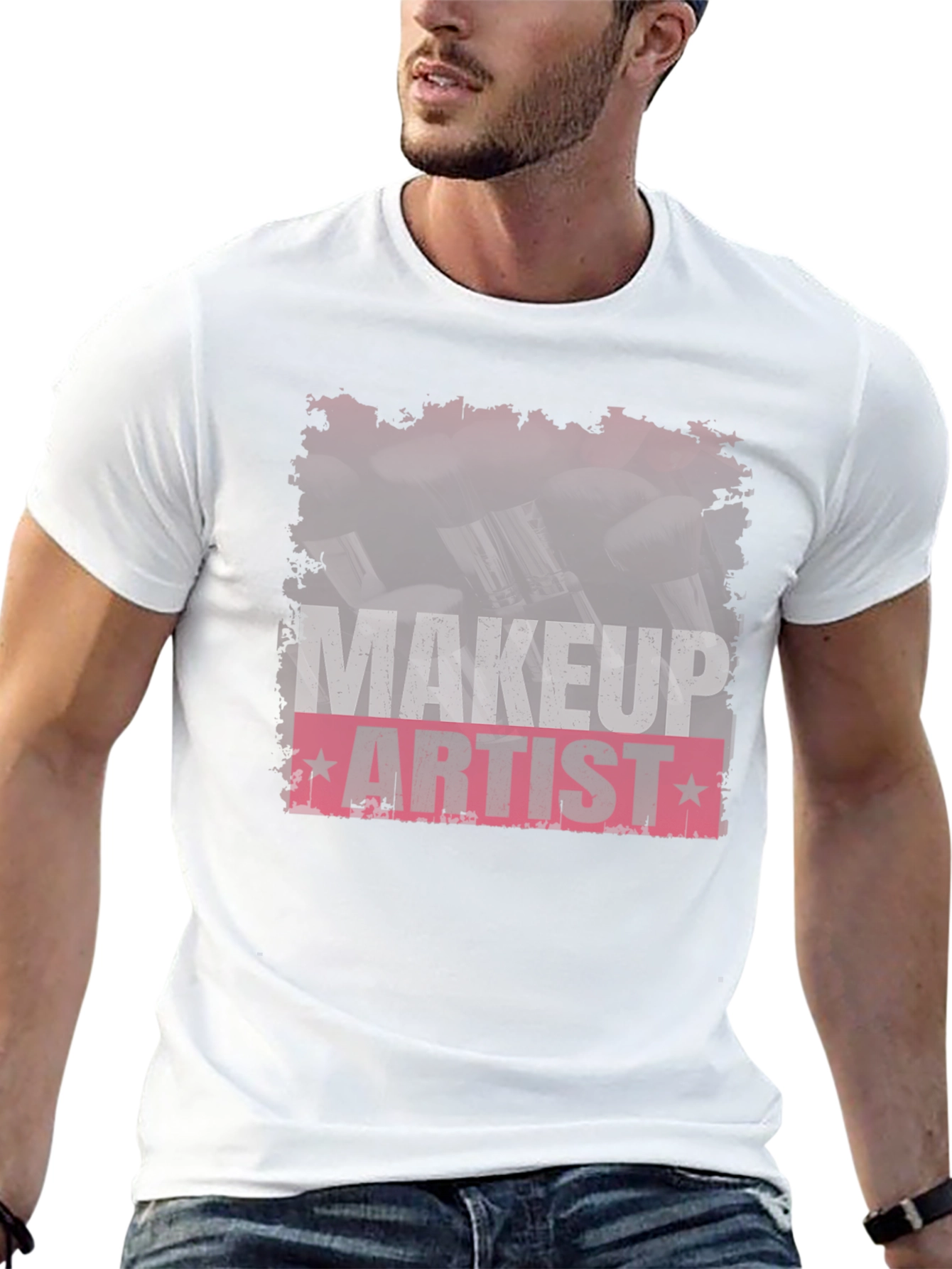 Black Makeup Artist T-Shirt - Stylish and Comfortable view 13
