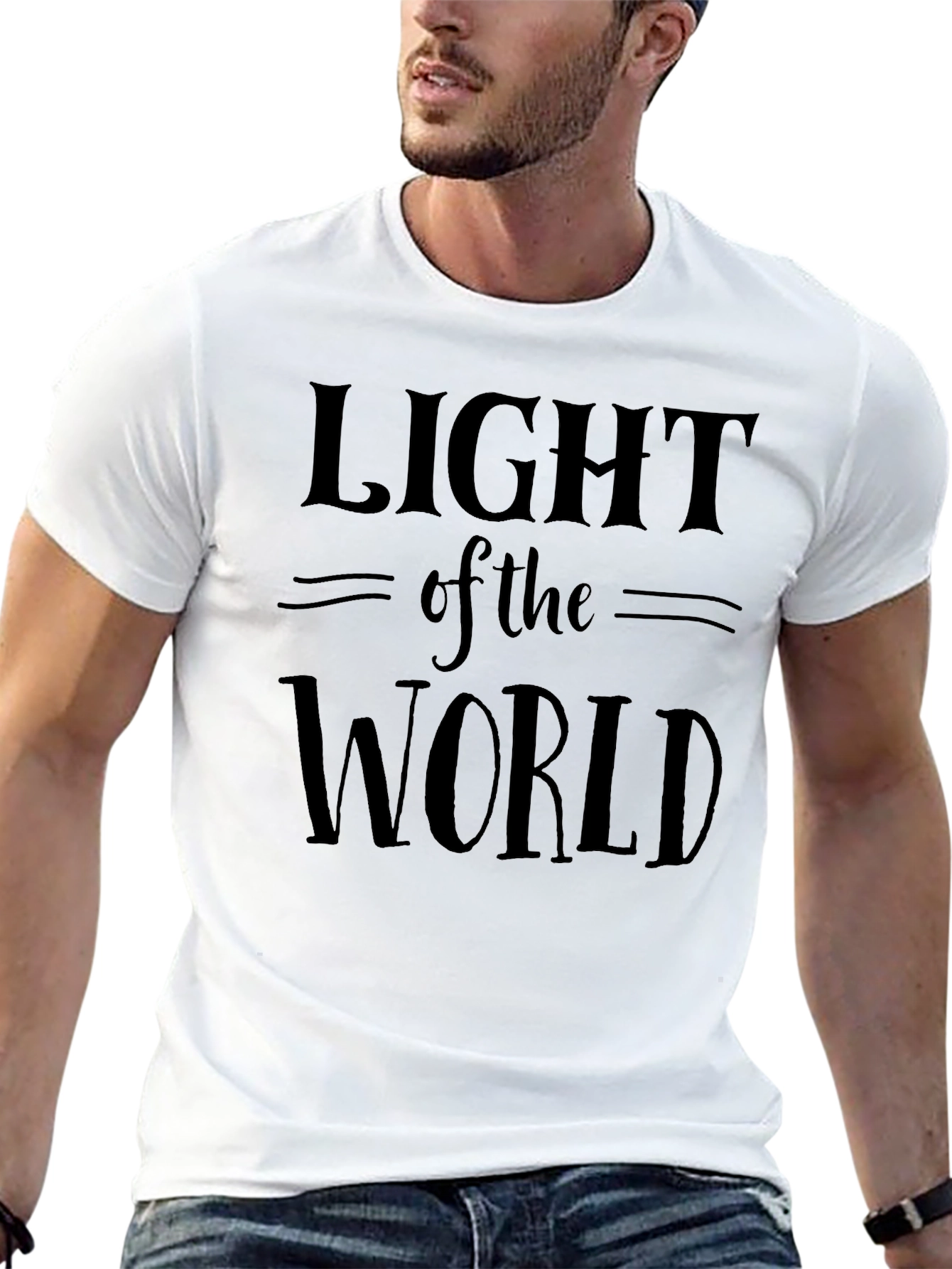 Black Light of the World Black Graphic Tee view 13