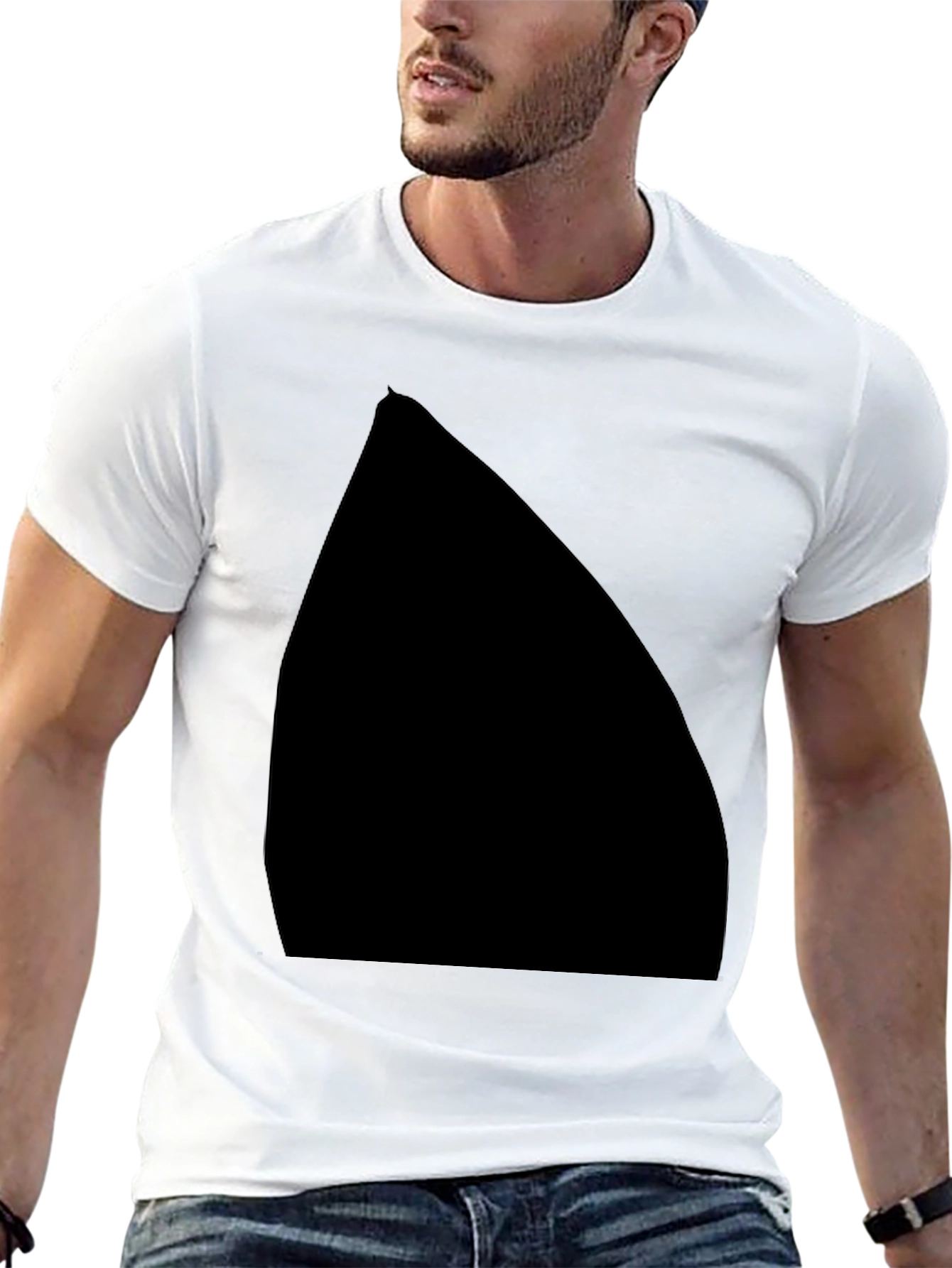 Black Classic Black Crew Neck T-Shirt view 13