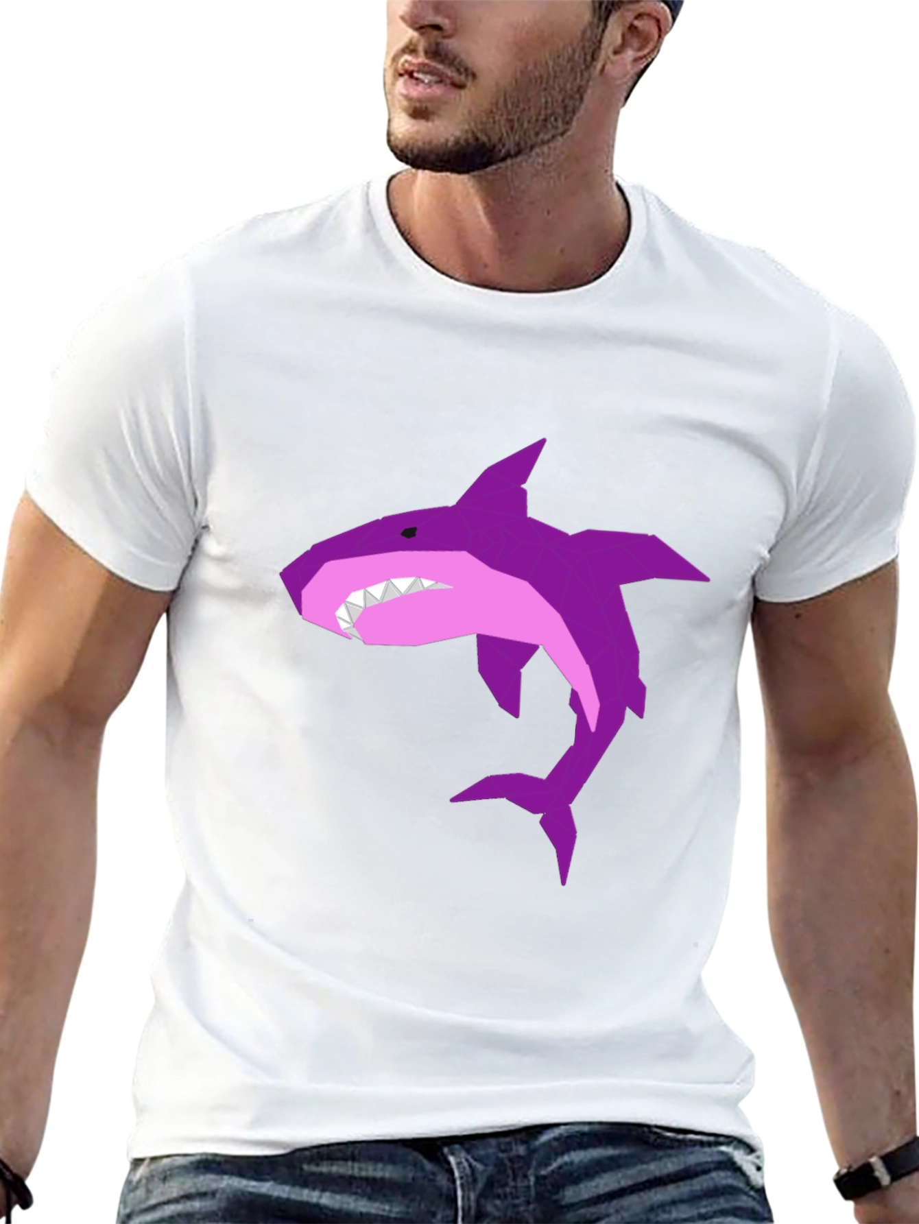 Black Shark Graphic Tee - Bold & Unique Style view 13