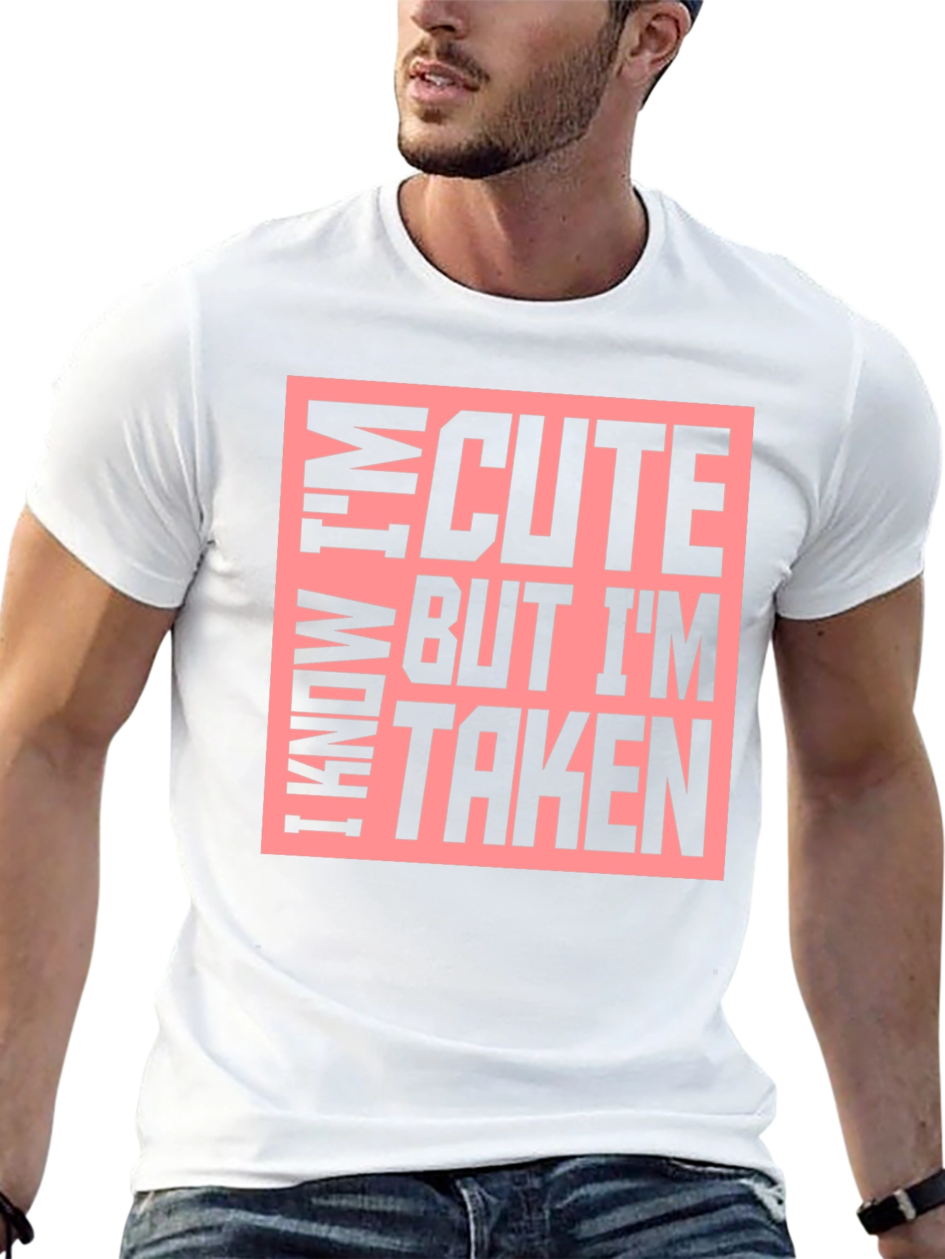 Black Cute But Taken Graphic T-Shirt view 13