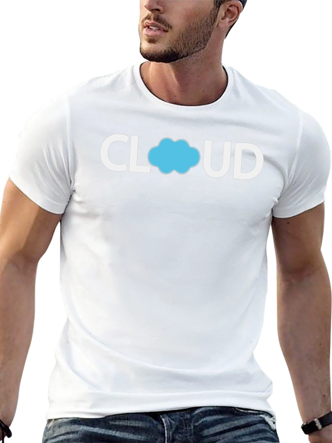 Black Cloud Graphic Black T-Shirt view 13