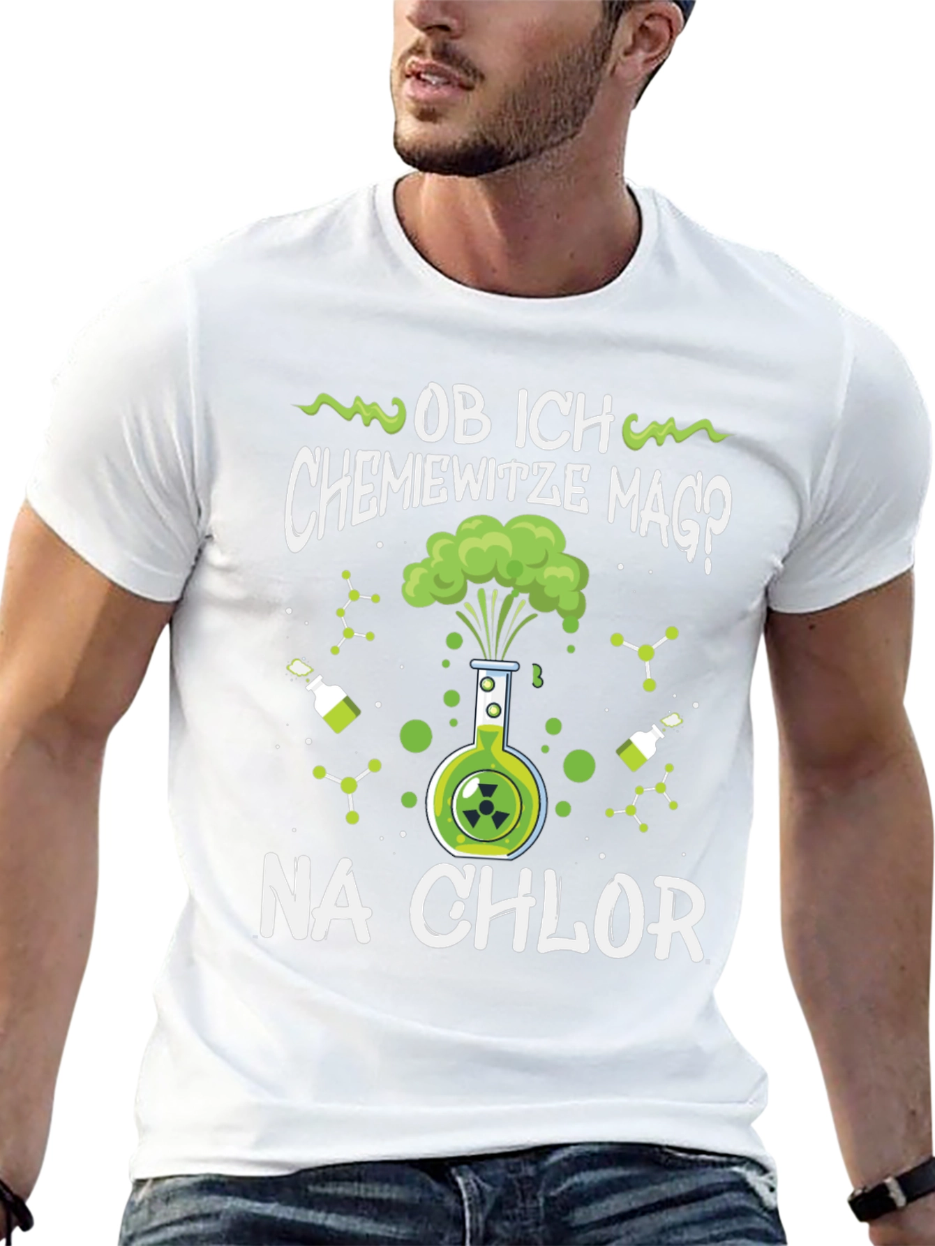 Black Chemistry Joke T-Shirt - 'Na Chlor' Fun Tee view 13