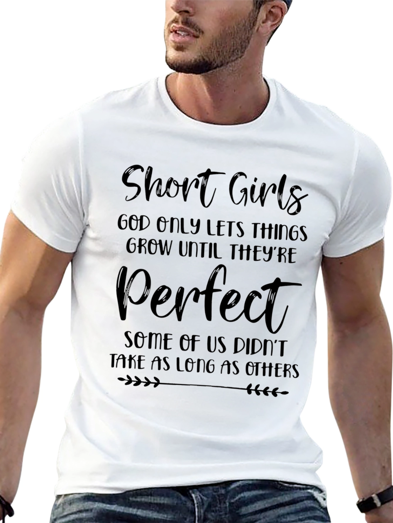 Black Funny Short Girls T-Shirt - God Only Lets Things Grow view 13