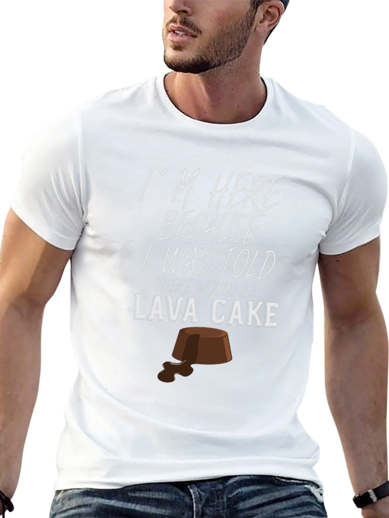 Black Lava Cake T-Shirt - Funny Foodie Tee view 13