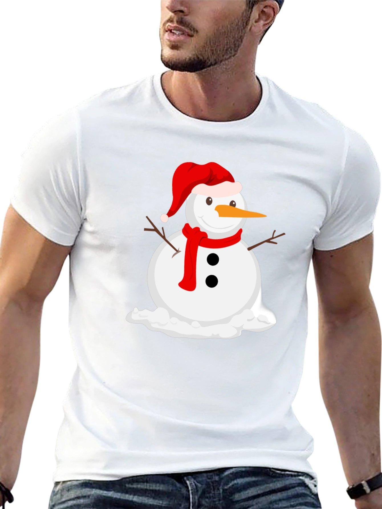 Black Melting Snowman Graphic Tee - Holiday Cheer view 13