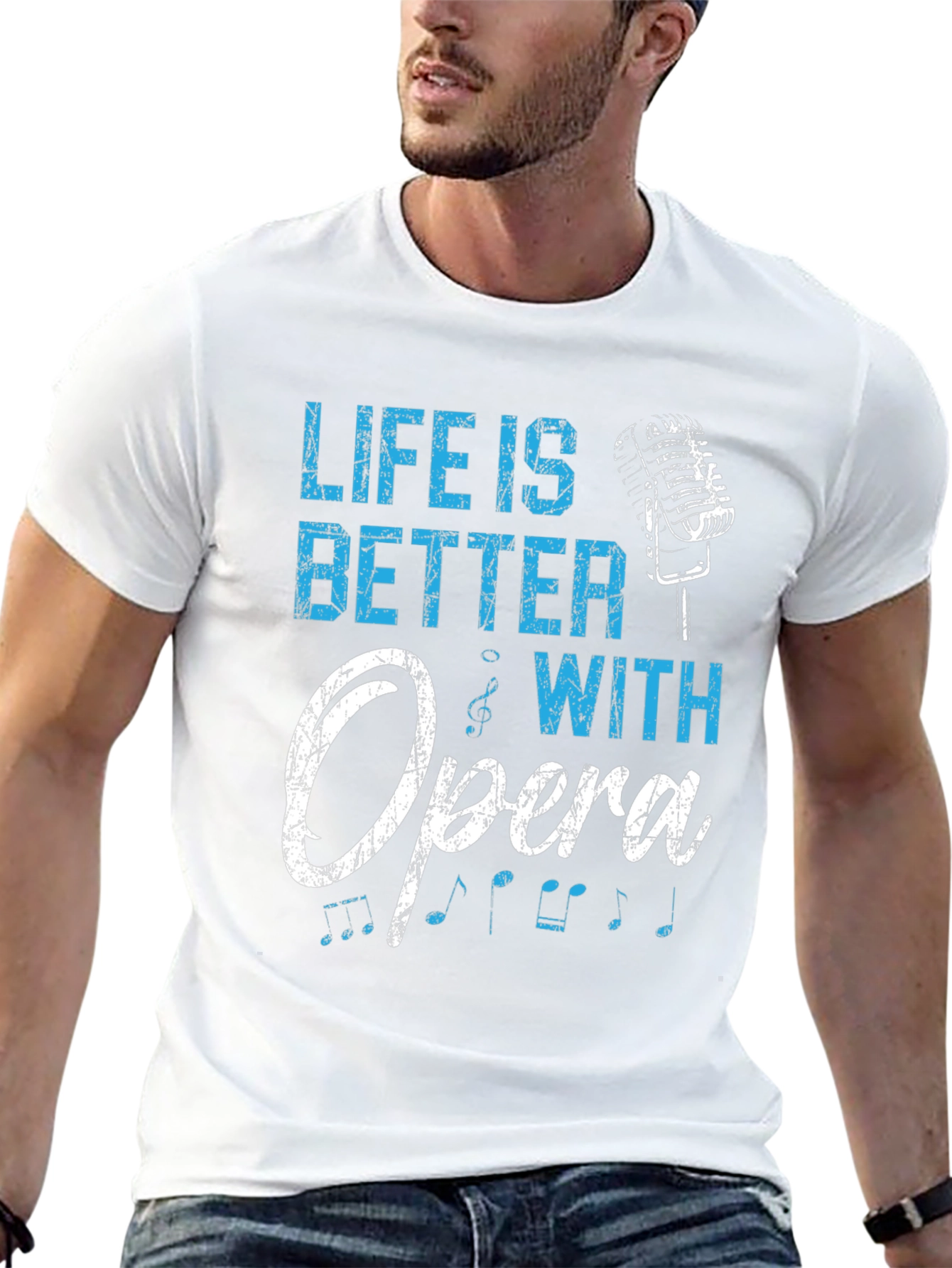 Black Life Is Better With Opera Black T-Shirt view 13