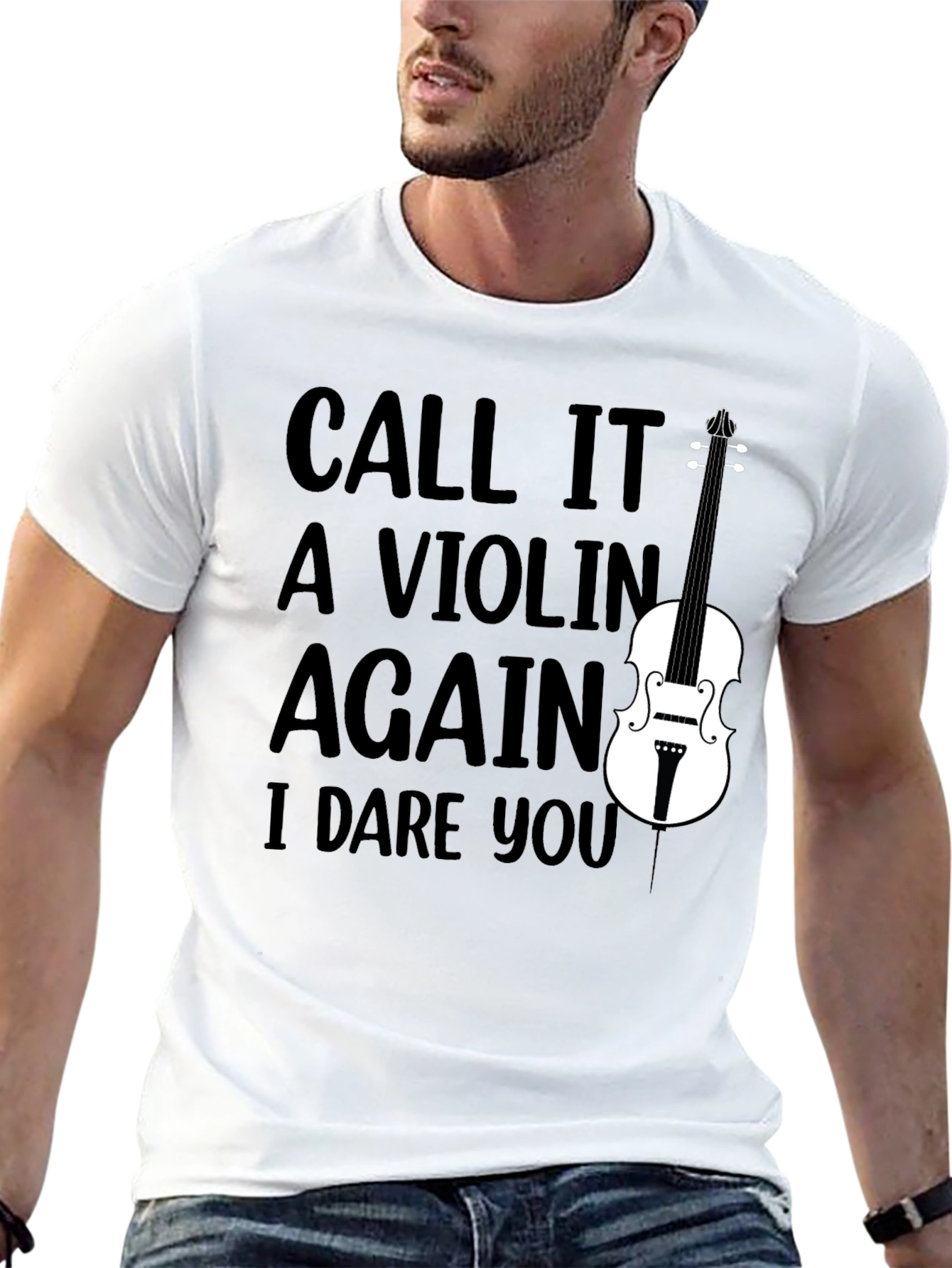 Black Call It A Violin Again, Funny Musician T-Shirt view 13