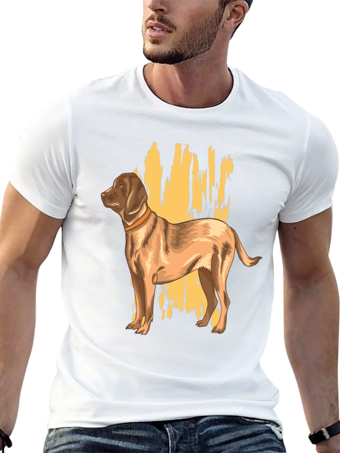 Black Dog Graphic T-Shirt - Black, Canine Lover Tee view 13
