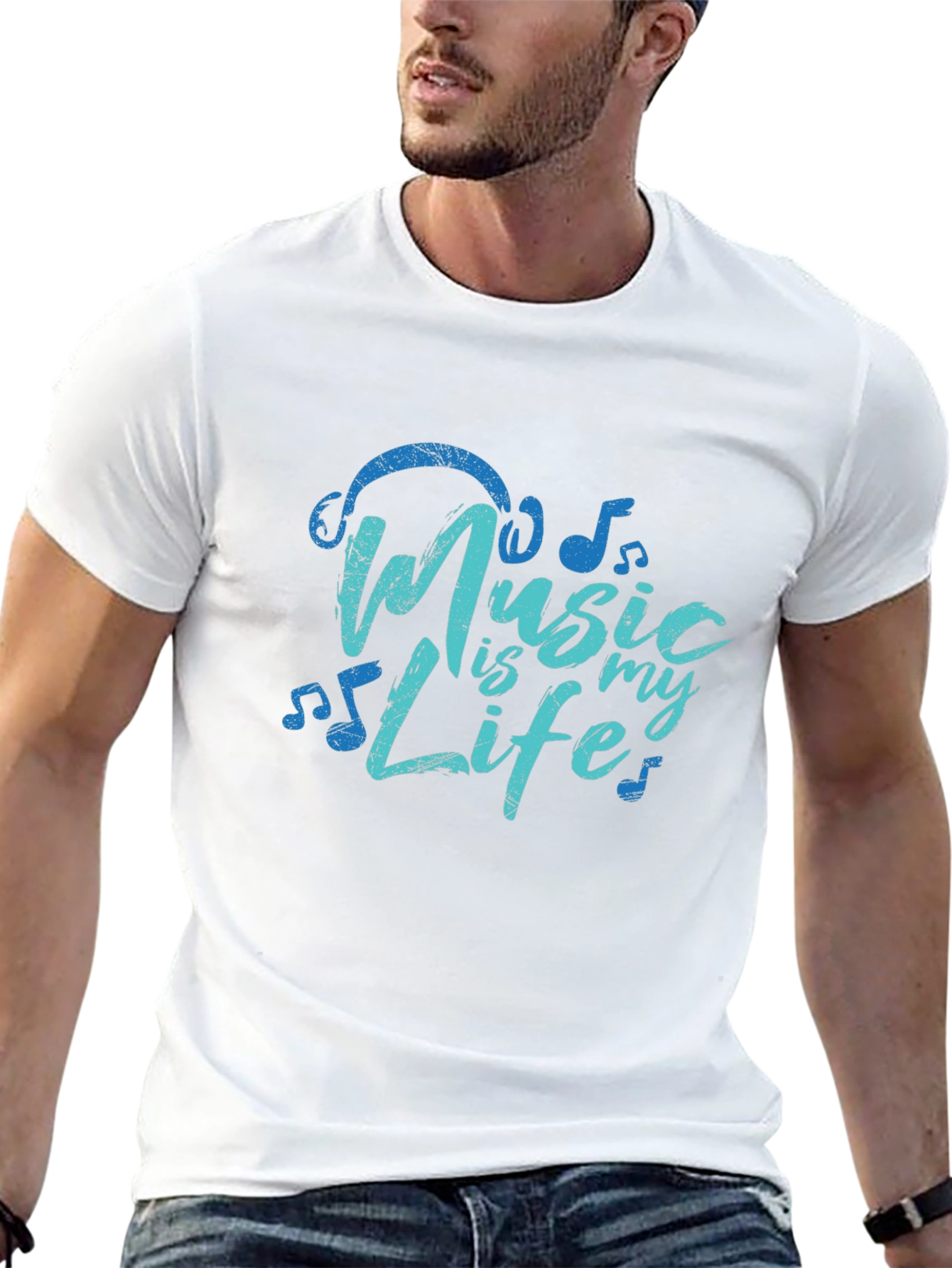 Black Music is My Life Graphic T-Shirt view 13