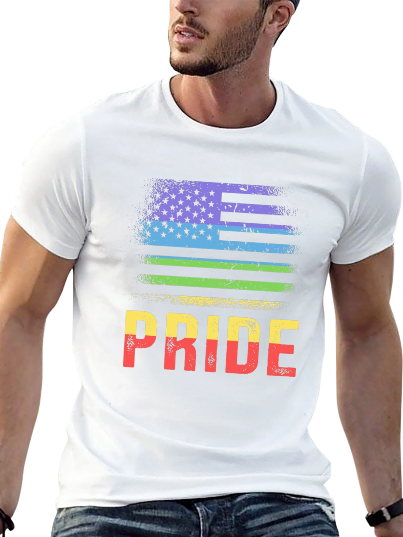Black Pride Flag T-Shirt - LGBTQ+ Rainbow Tee view 13