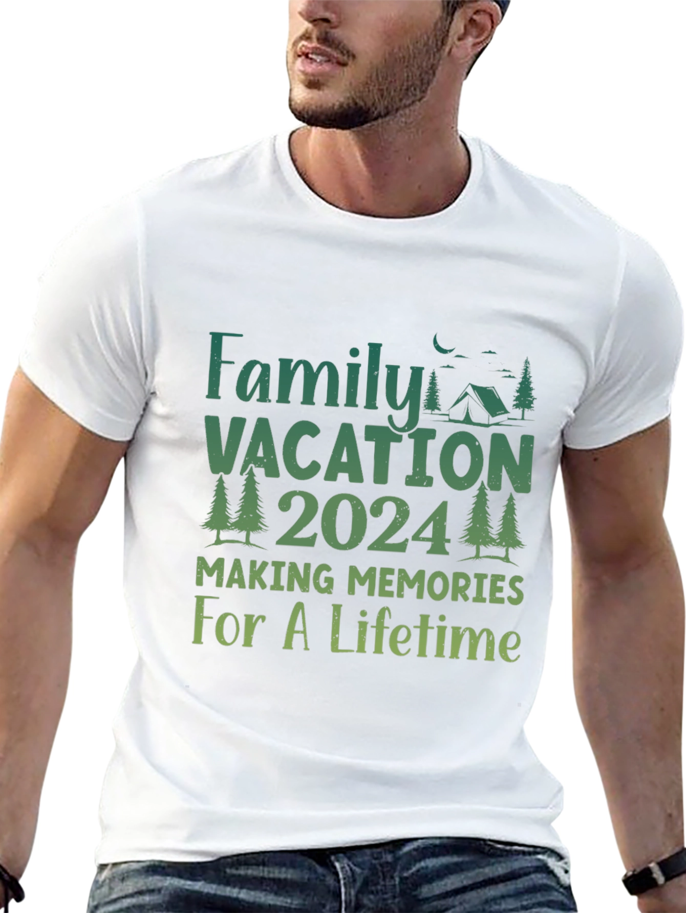 Black Family Vacation 2024 Camping Memories T-Shirt view 13