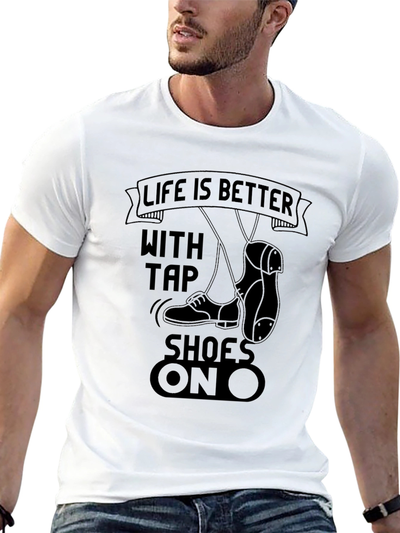 Black Life is Better With Tap Shoes On T-Shirt view 13