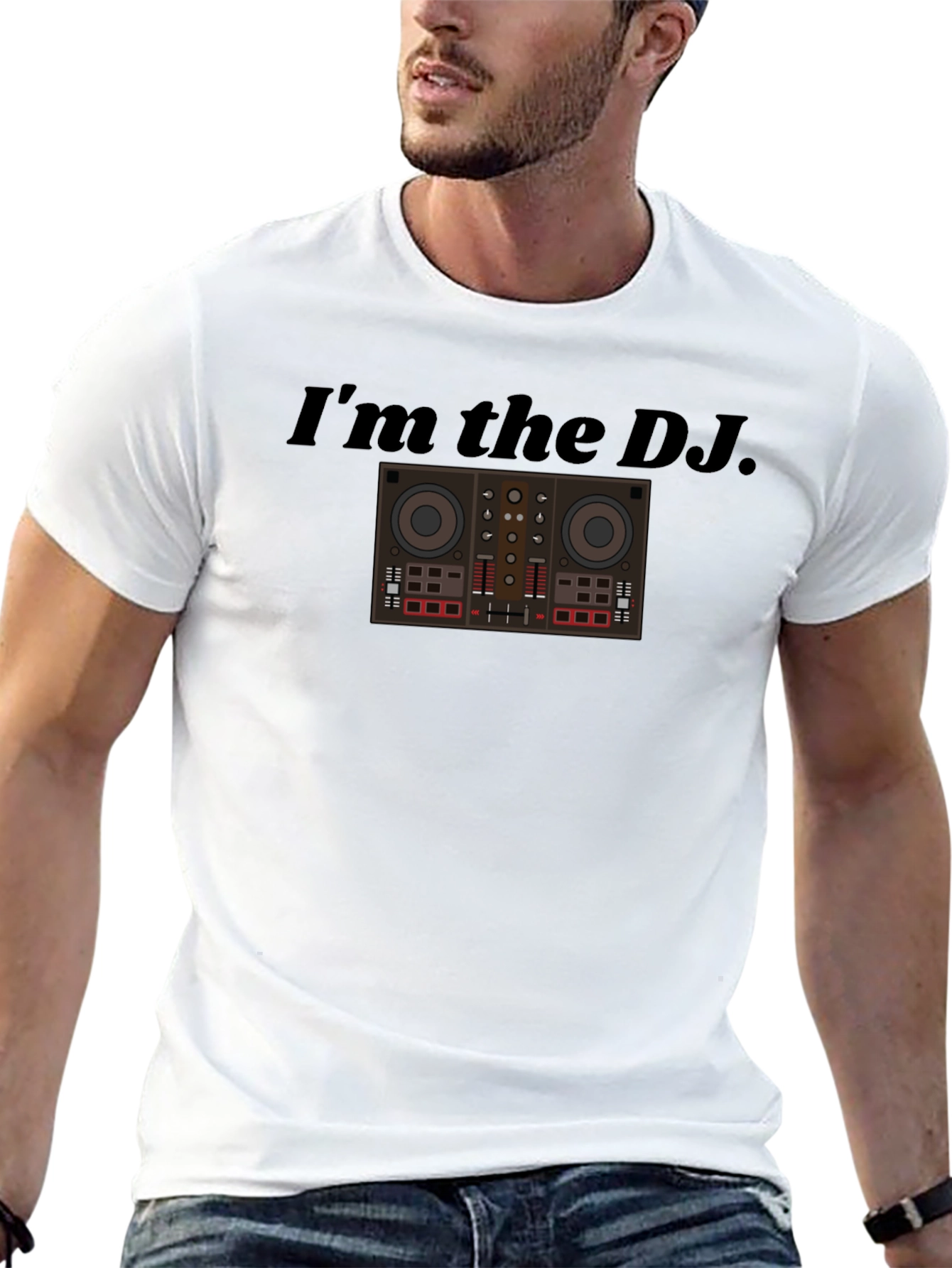 Black I'm the DJ Graphic T-Shirt view 13