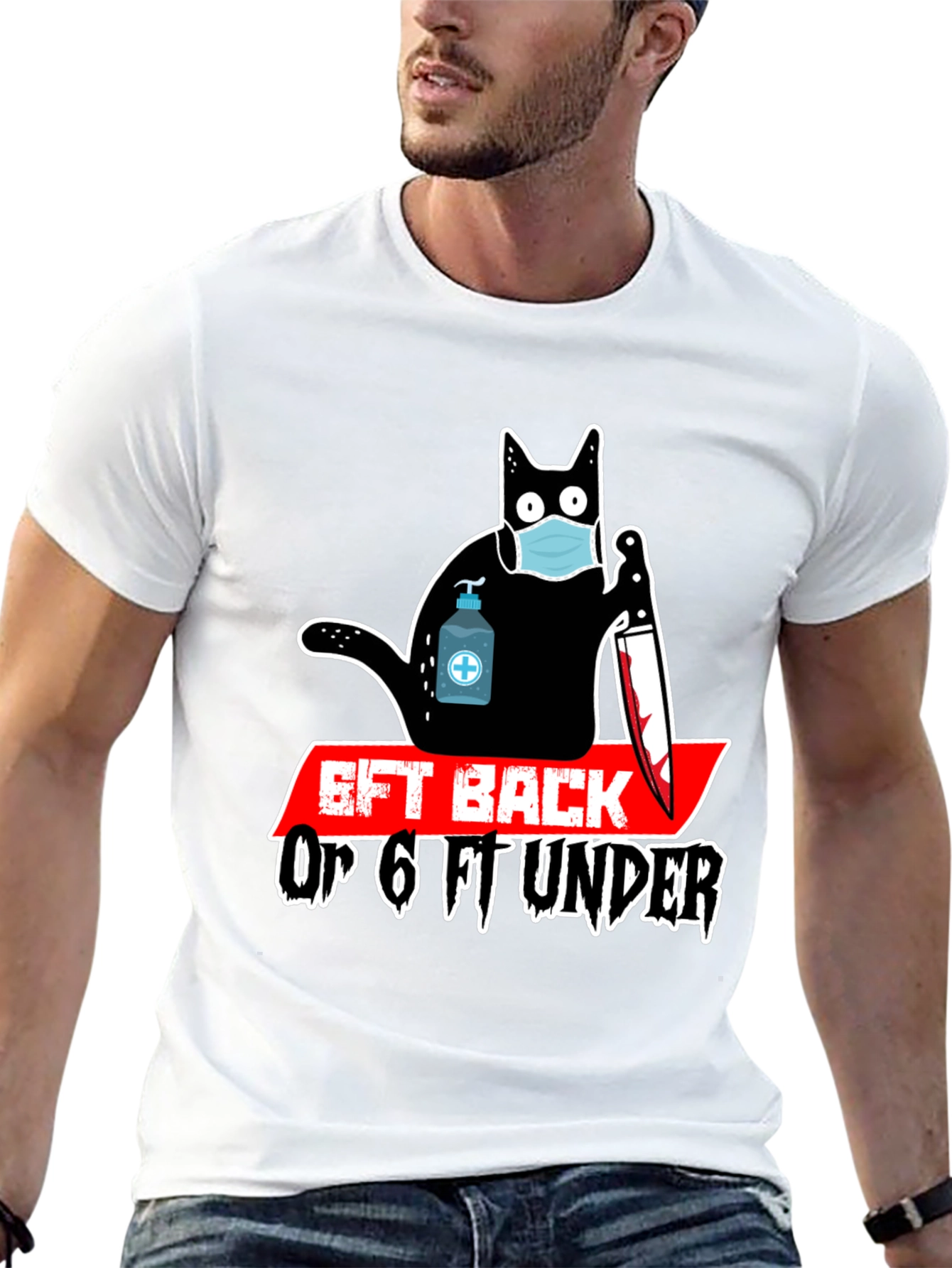 Black 6ft Back Or 6ft Under T-Shirt view 13