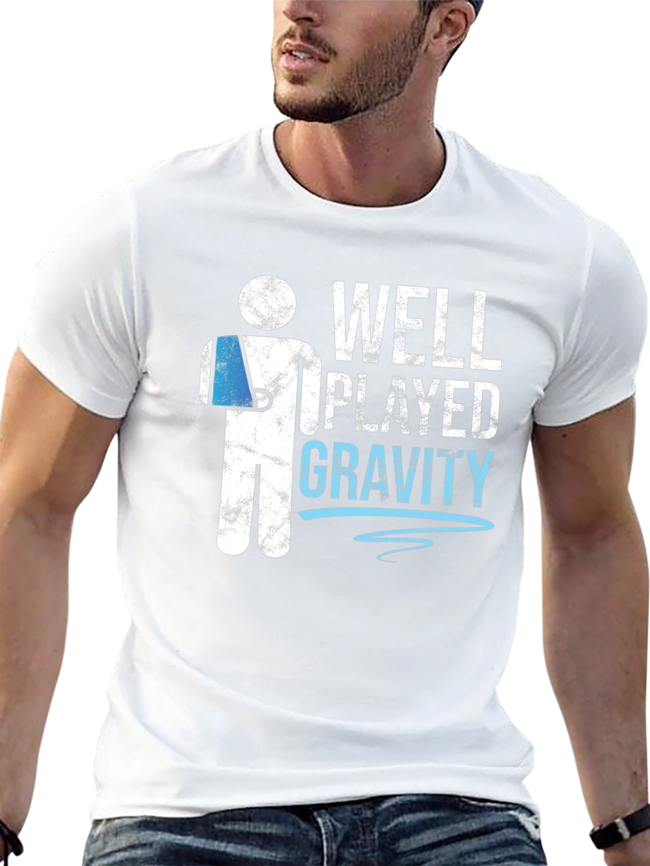 Black Well Played Gravity Graphic Tee view 13