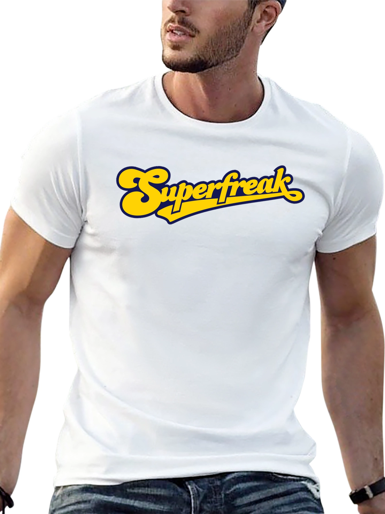 Black Superfreak Graphic T-Shirt - Retro Style view 13