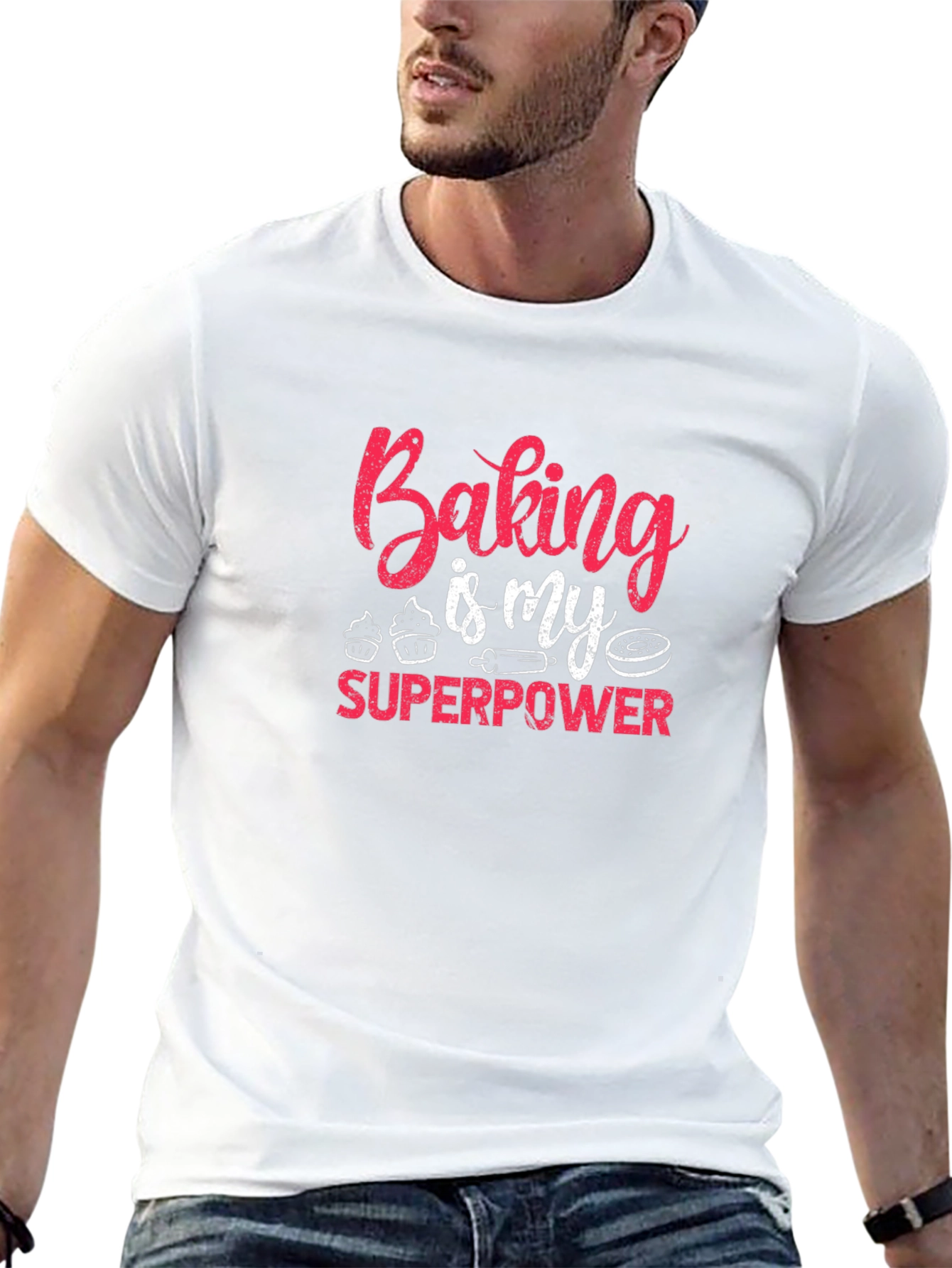 Black Baking is My Superpower Graphic Tee view 13