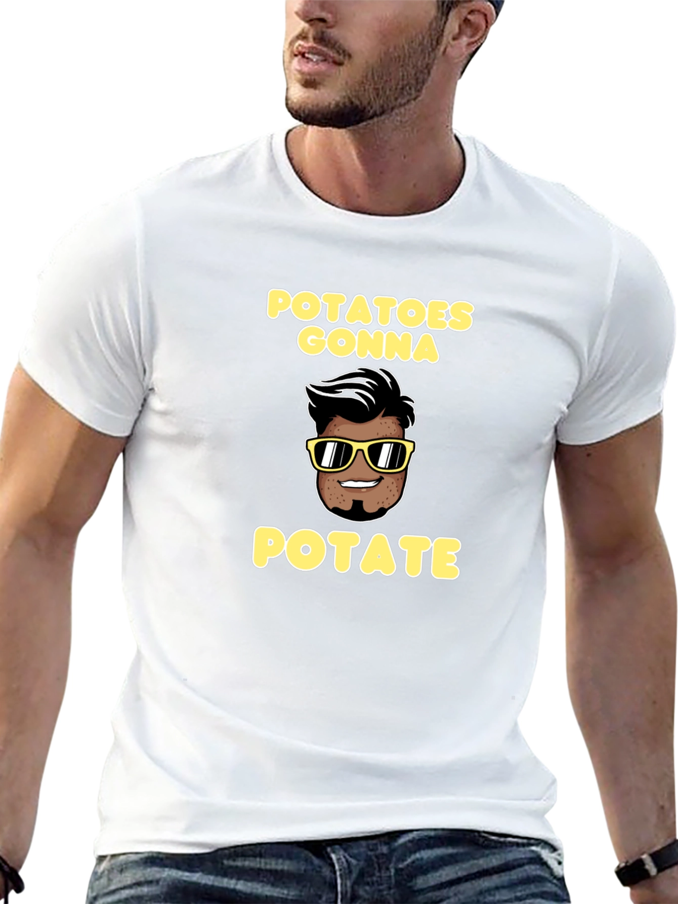 Black Potatoes Gonna Potate Graphic Tee view 13