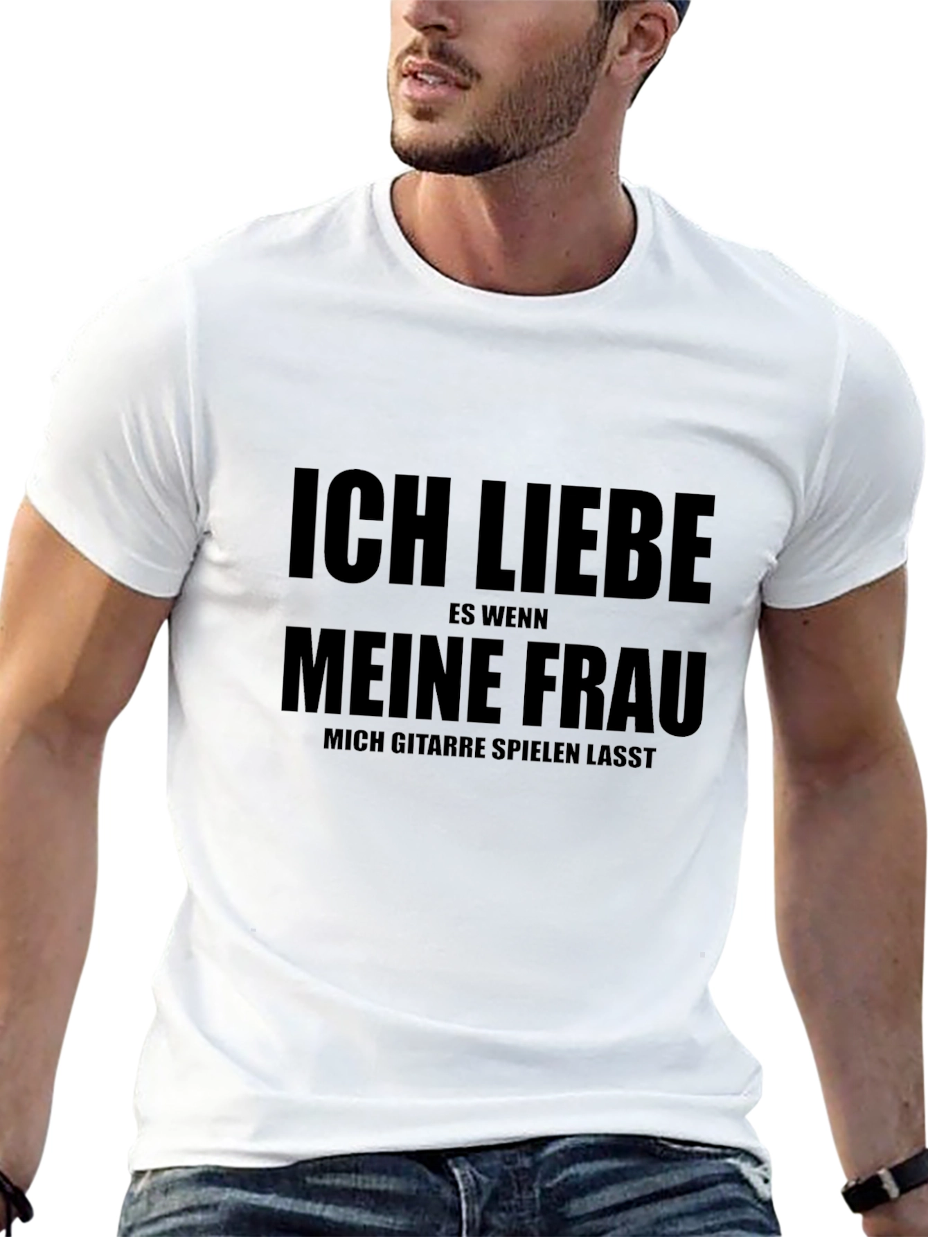 Black Ich Liebe Meine Frau T-Shirt - Guitar Player view 13