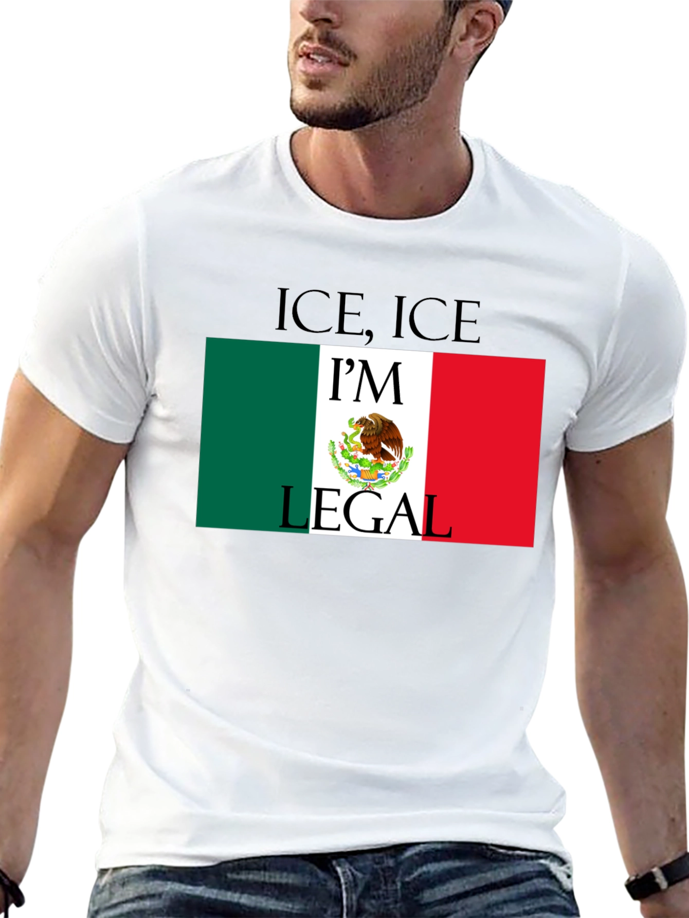 Black I'm Legal - Novelty Graphic T-Shirt view 13