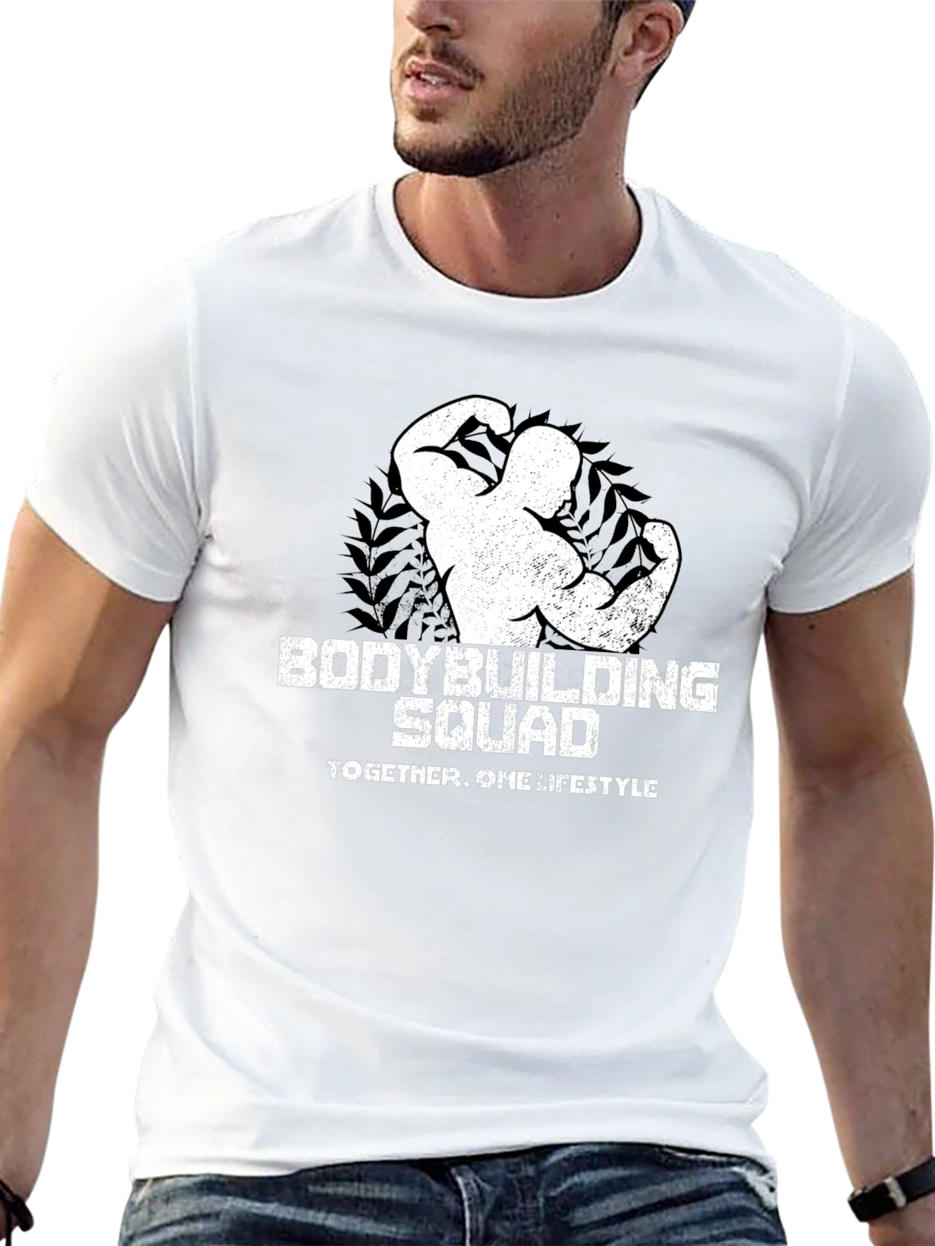 Black Bodybuilding Squad Black T-Shirt view 13