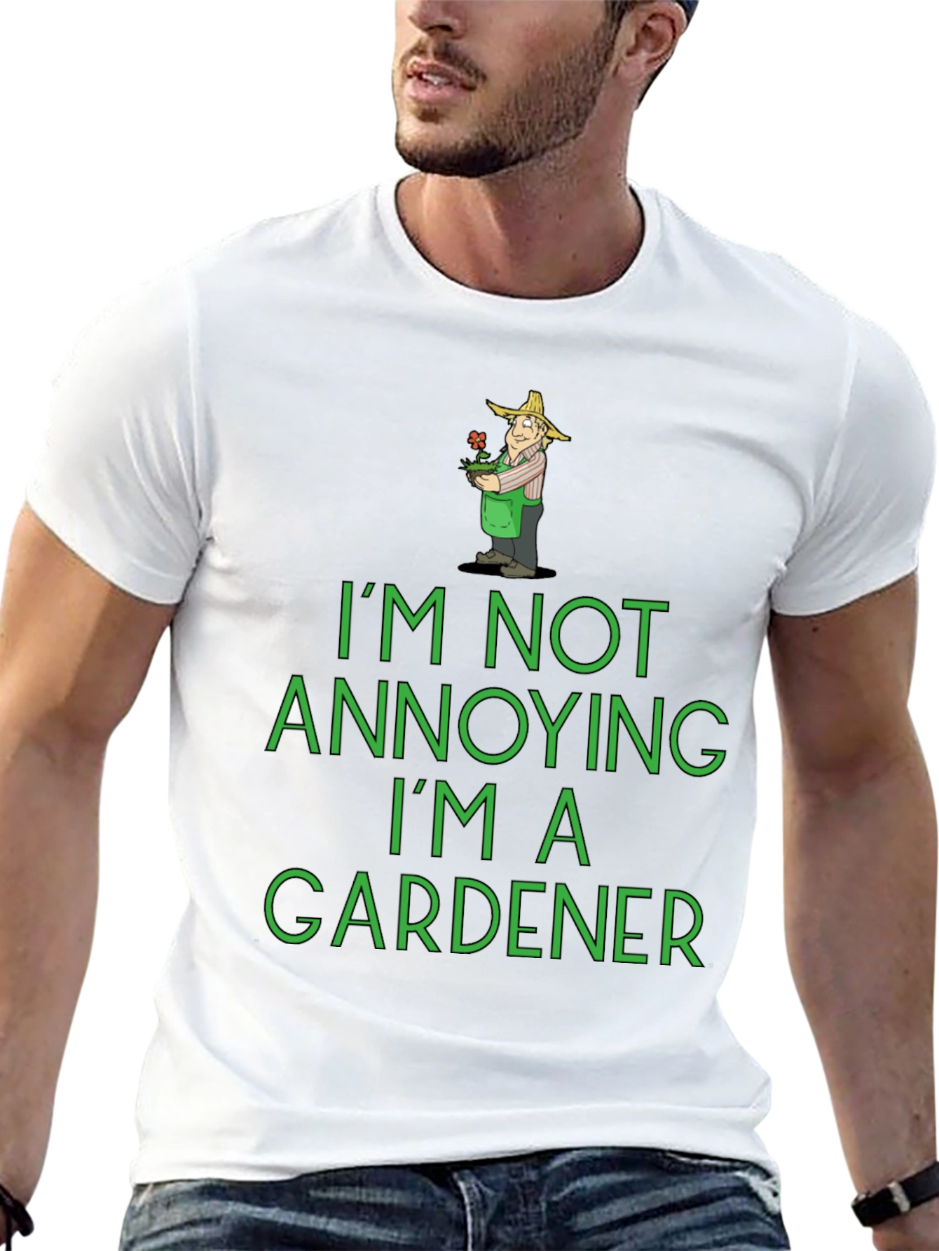 Black Funny Gardener T-Shirt - I'm Not Annoying! view 13