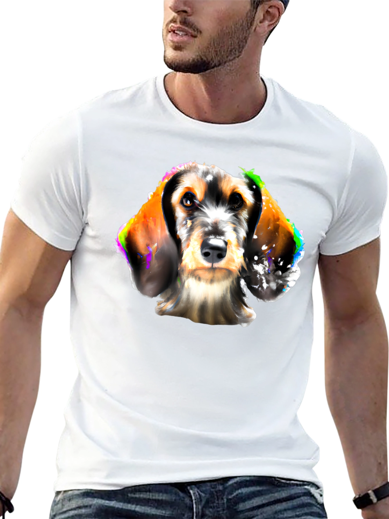 Black Dog Art Black T-Shirt view 13