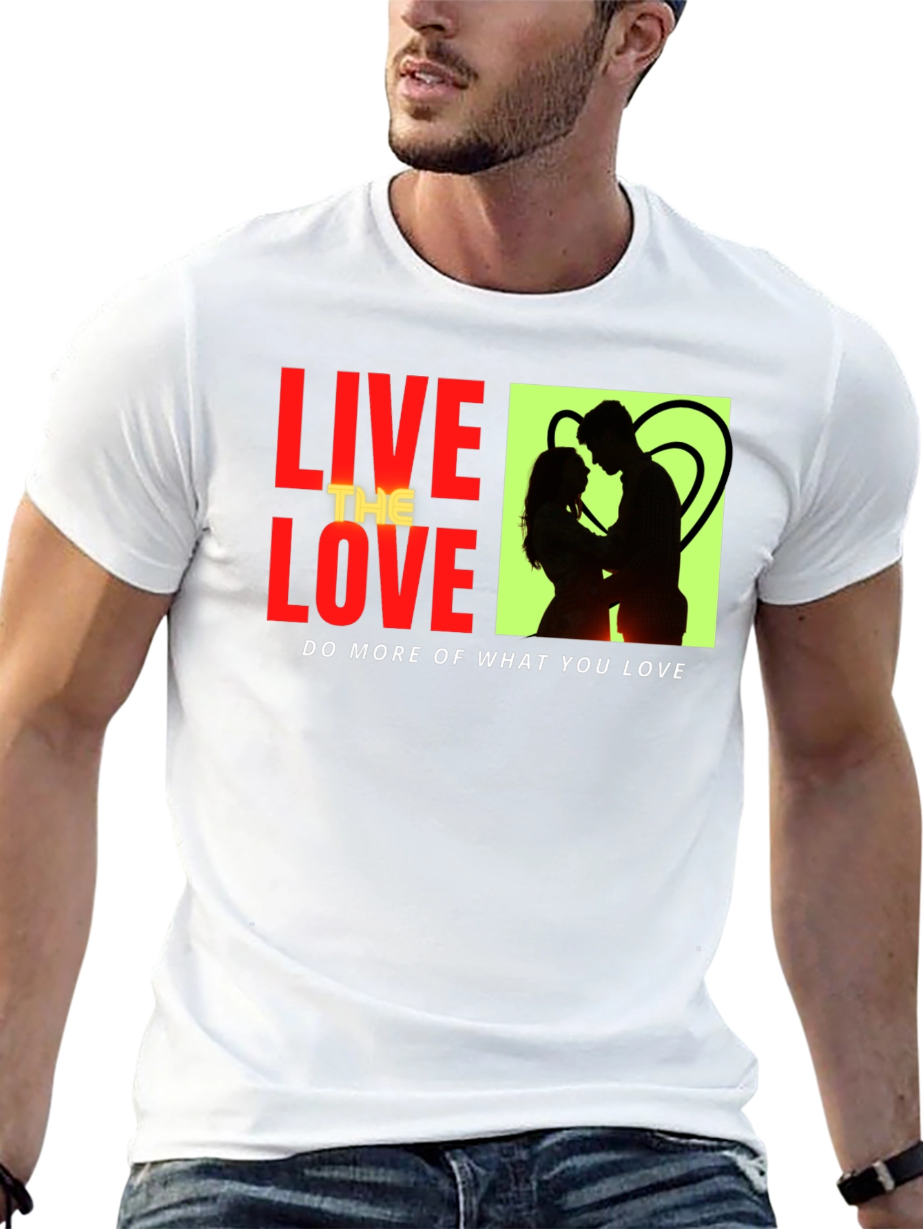 Black Live the Love Graphic Tee view 13