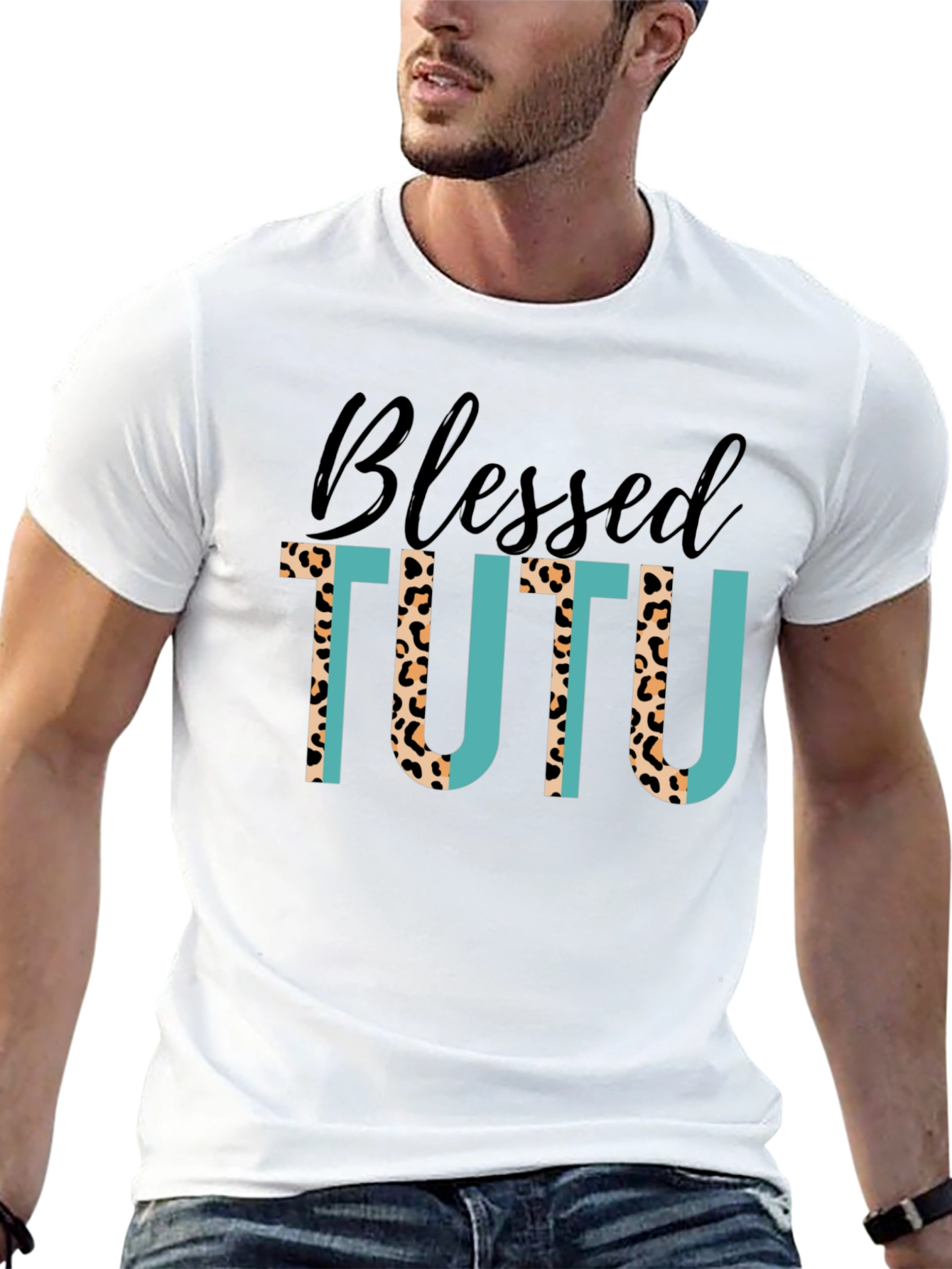 Black Blessed Tutu T-Shirt: Stylish Graphic Tee view 13