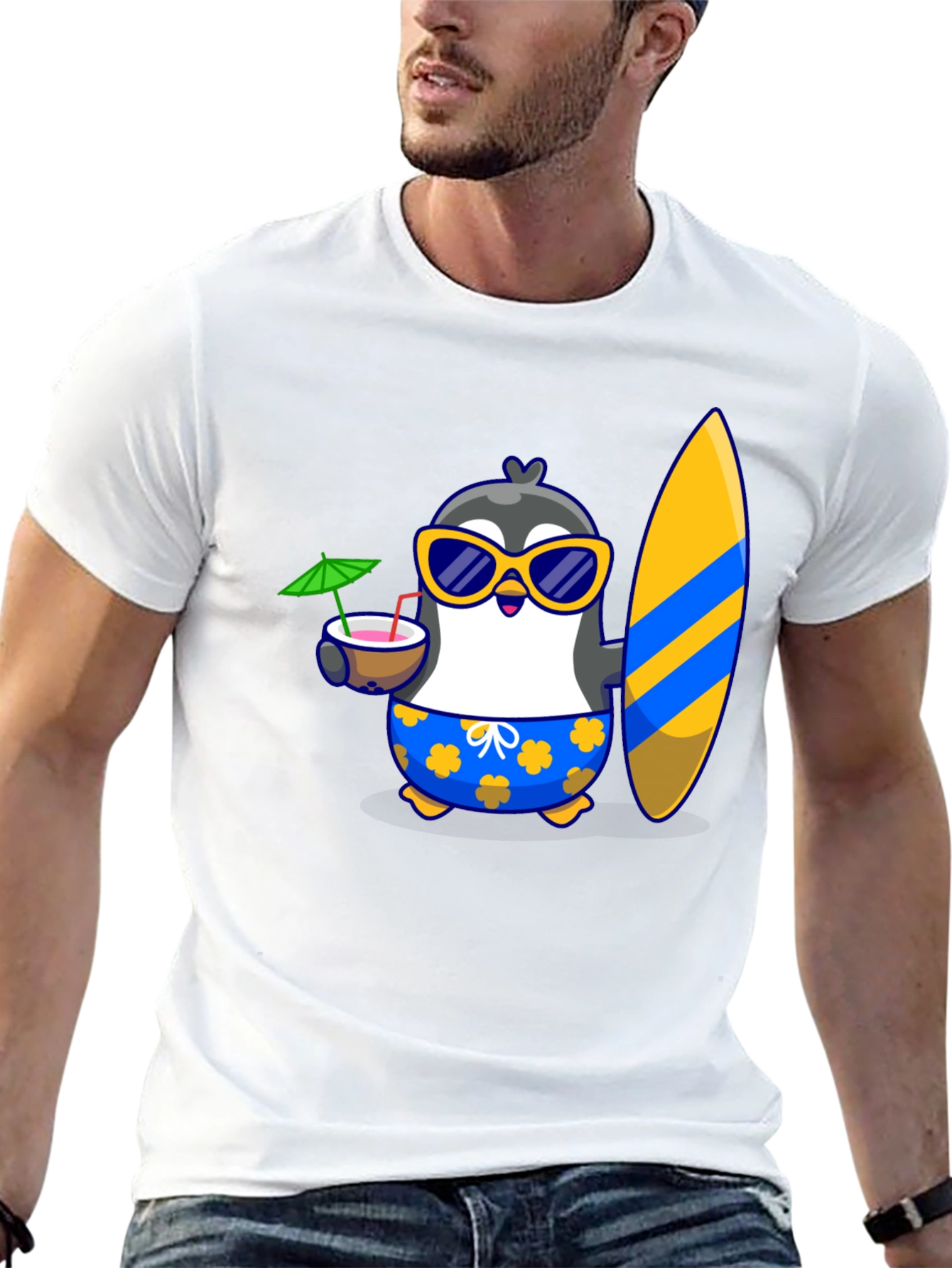 Black Penguin Summer Vibes T-Shirt view 13