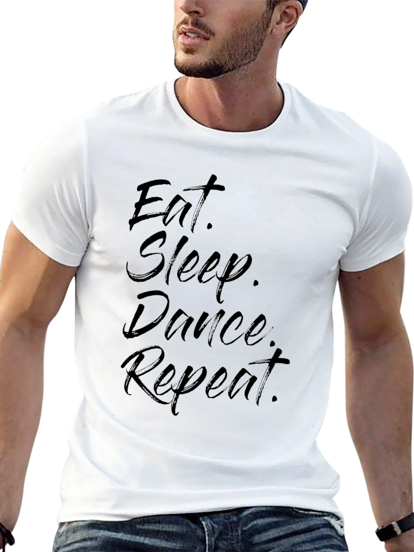 Black Eat Sleep Dance Repeat Graphic Tee view 13