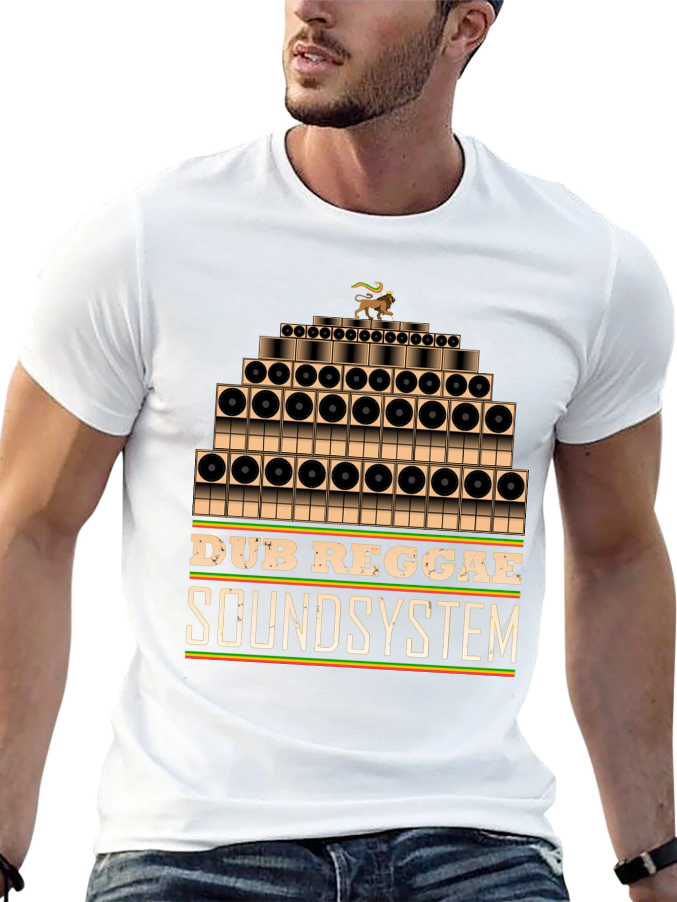 Black Dub Reggae Soundsystem Graphic Tee - Black view 13