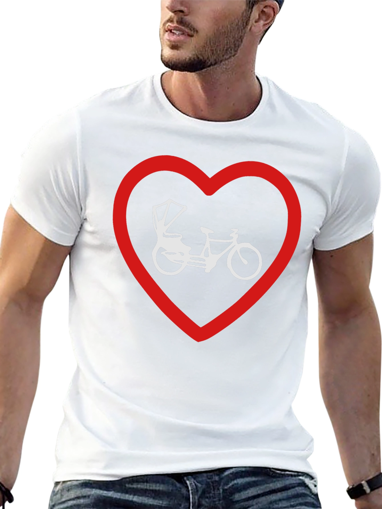 Black Heart Rickshaw Graphic Tee - Stylish Black T-Shirt view 13