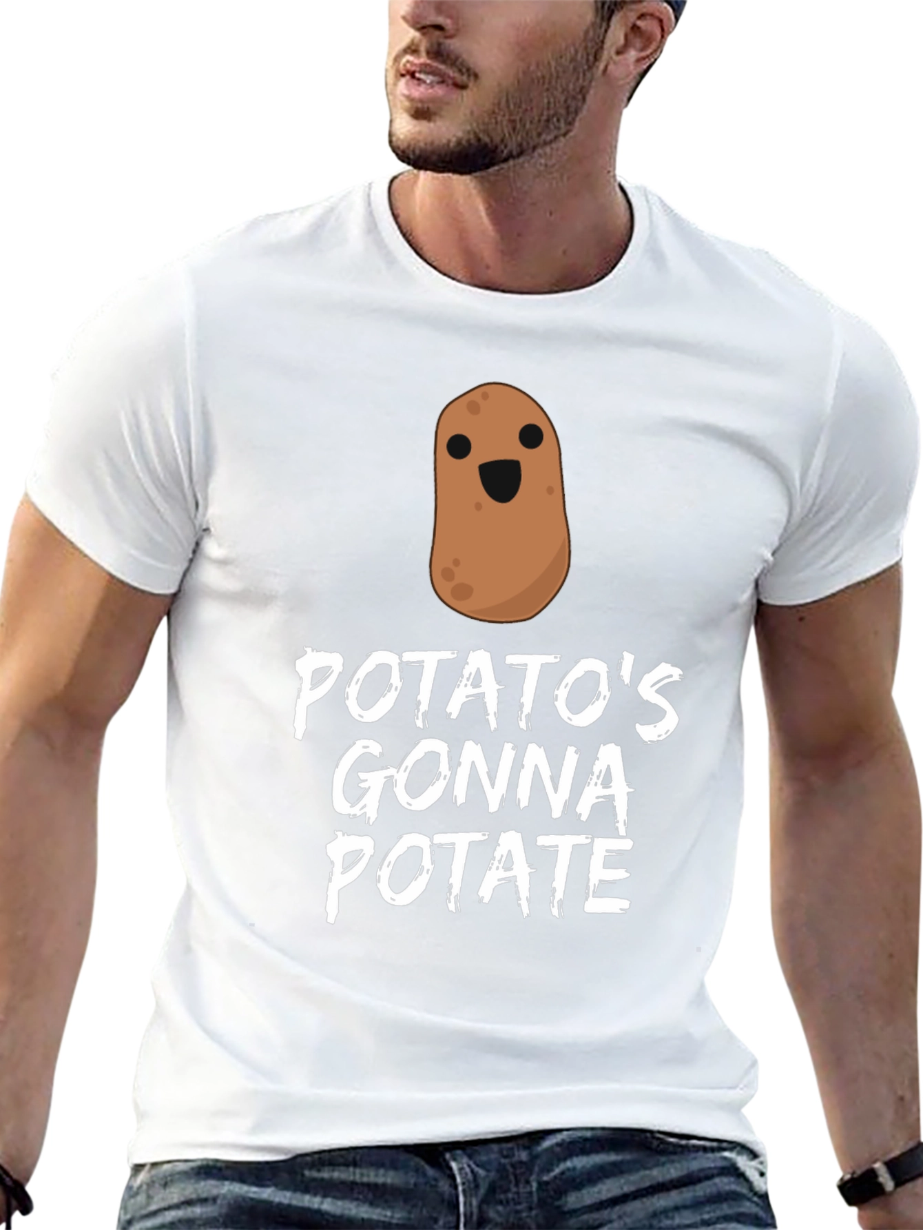 Black Potato Gonna Potate Funny Graphic Tee view 13