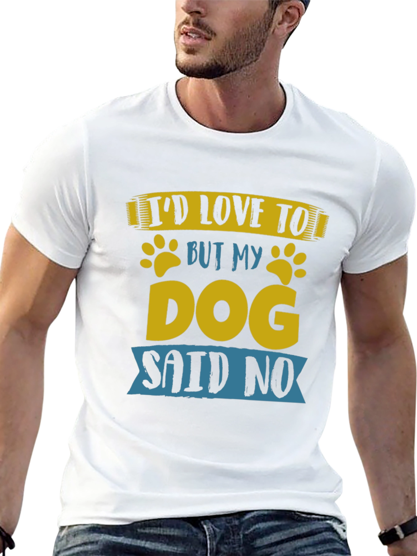 Black Funny Dog Lover T-Shirt - My Dog Said No view 13