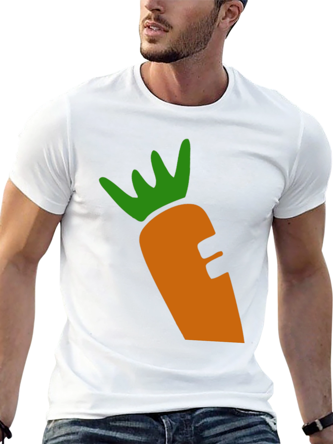 Black Carrot Graphic Tee - Black Cotton Blend view 13