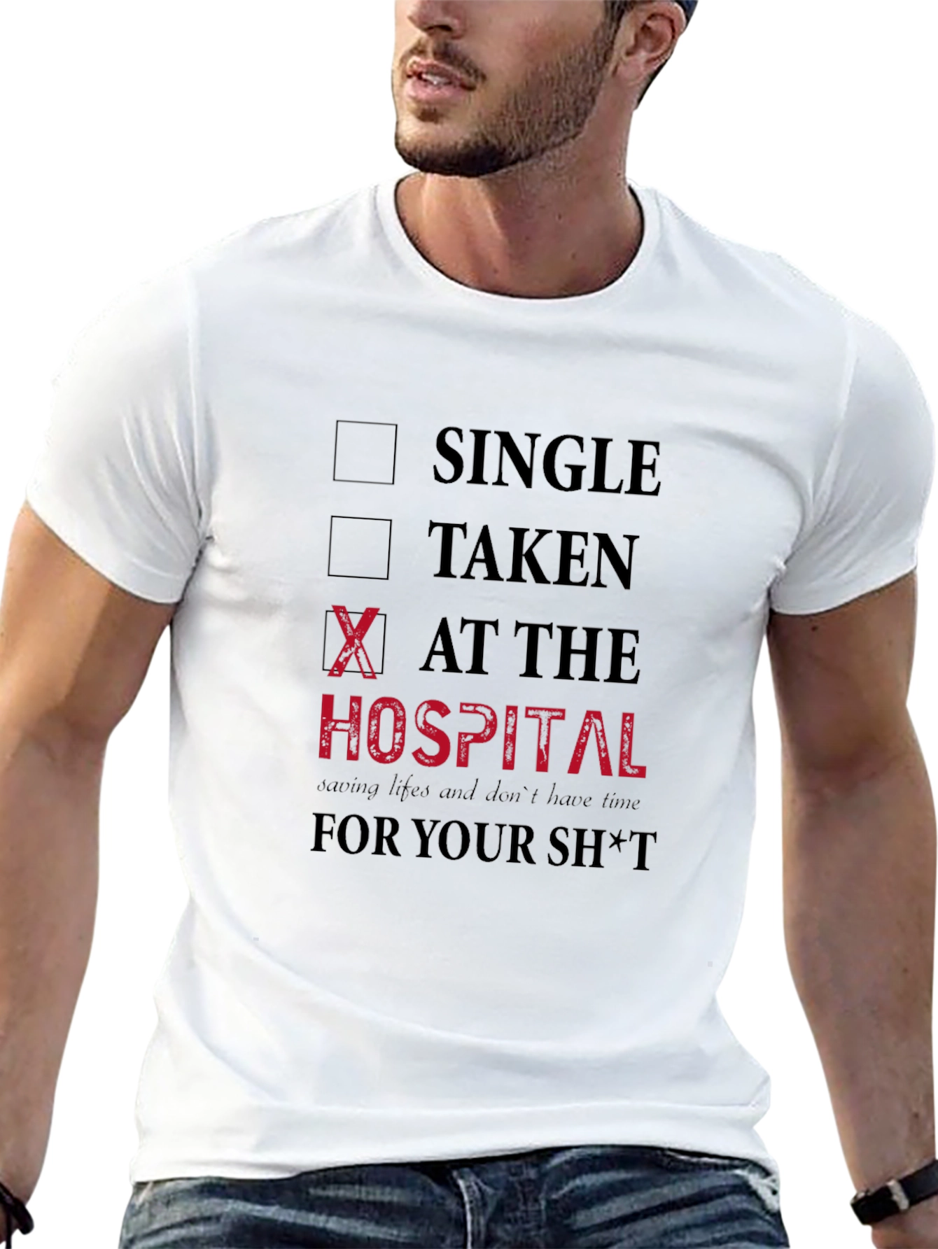 At The Hospital Graphic T-Shirt - 13