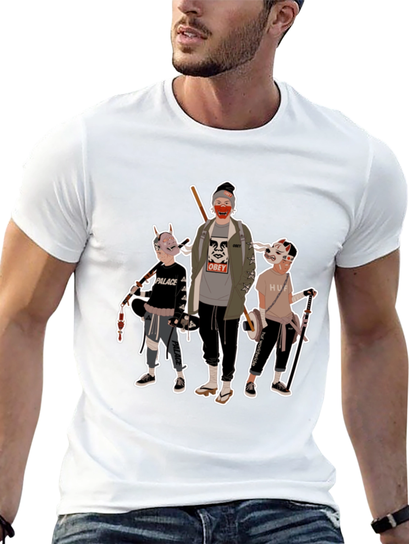 Black Streetwear Graphic Tee - Urban Style view 13