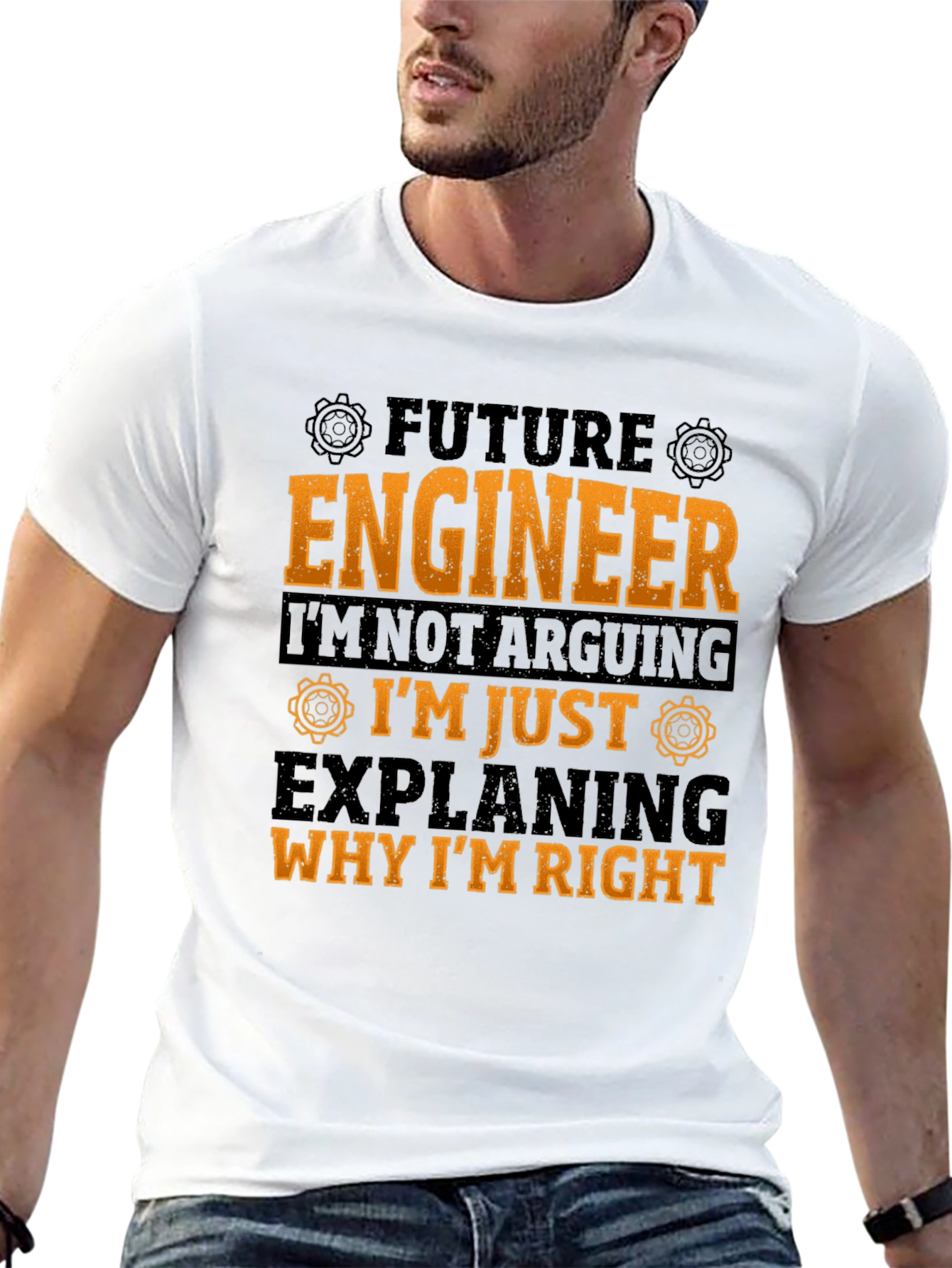 Black Future Engineer T-Shirt: I'm Not Arguing! view 13