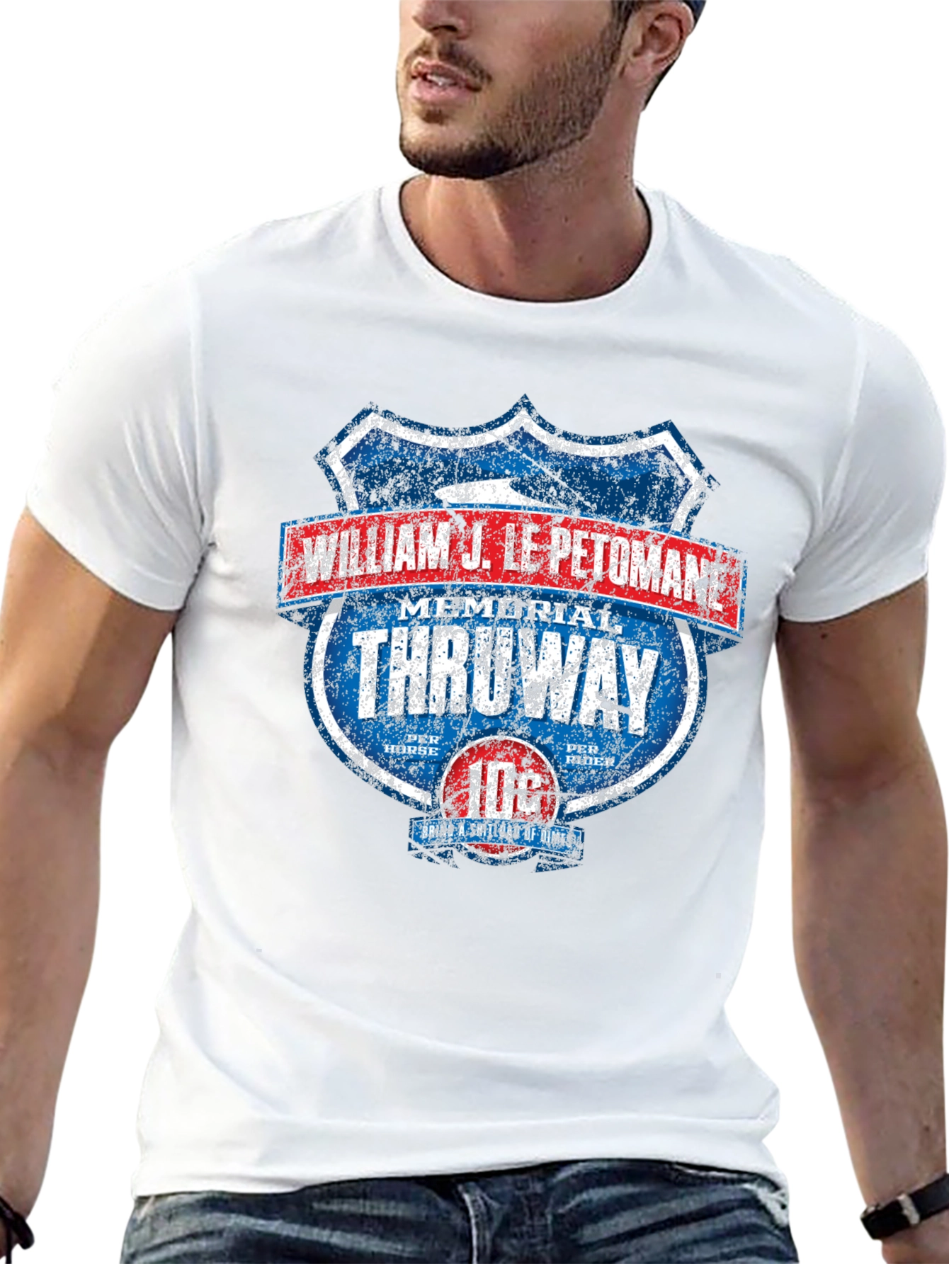 Black William J. Le Petomane Throway Memorial Graphic T-Shirt view 13